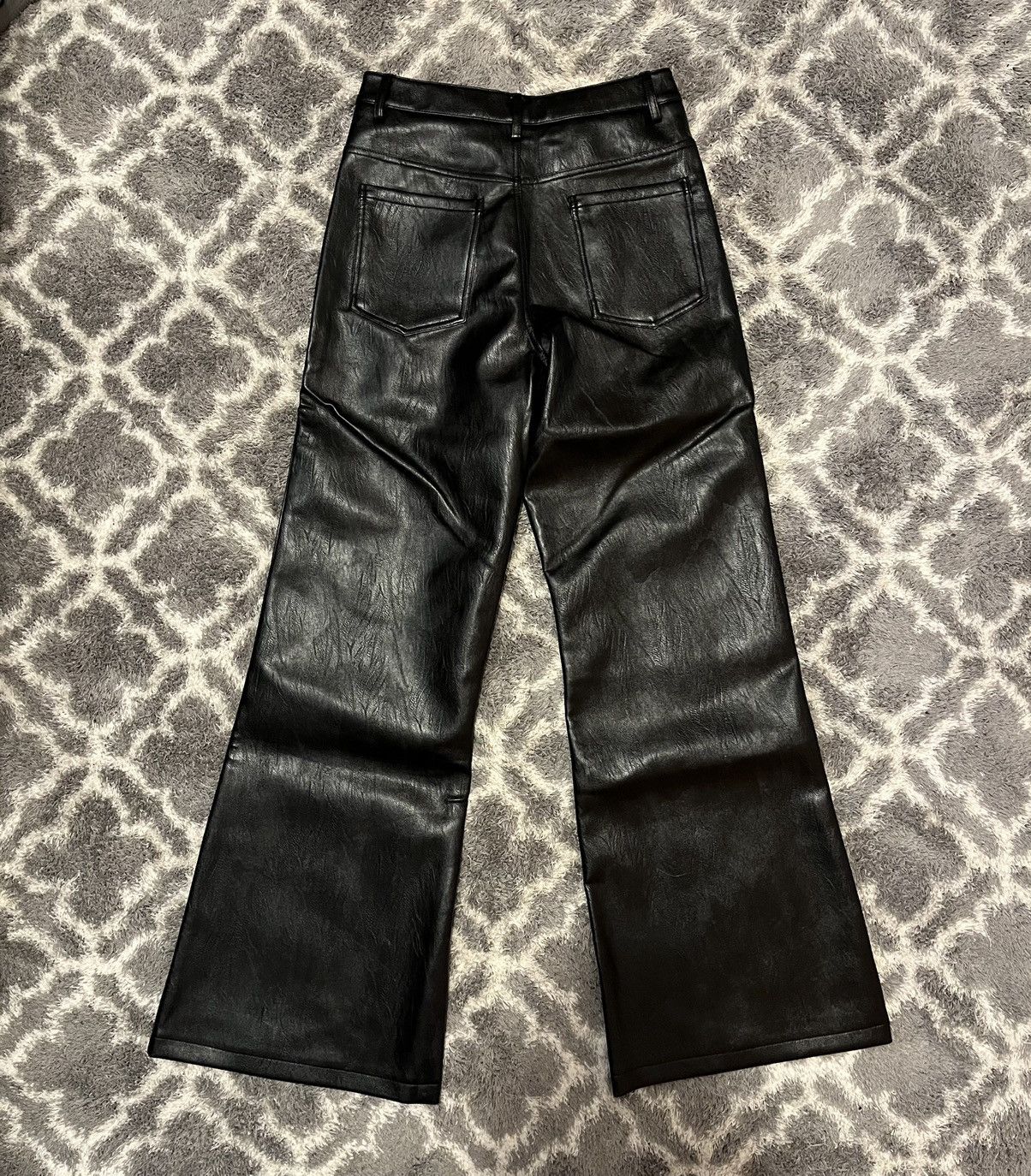 Japanese Brand × Leather Ranger Cartel Black Flared Leather