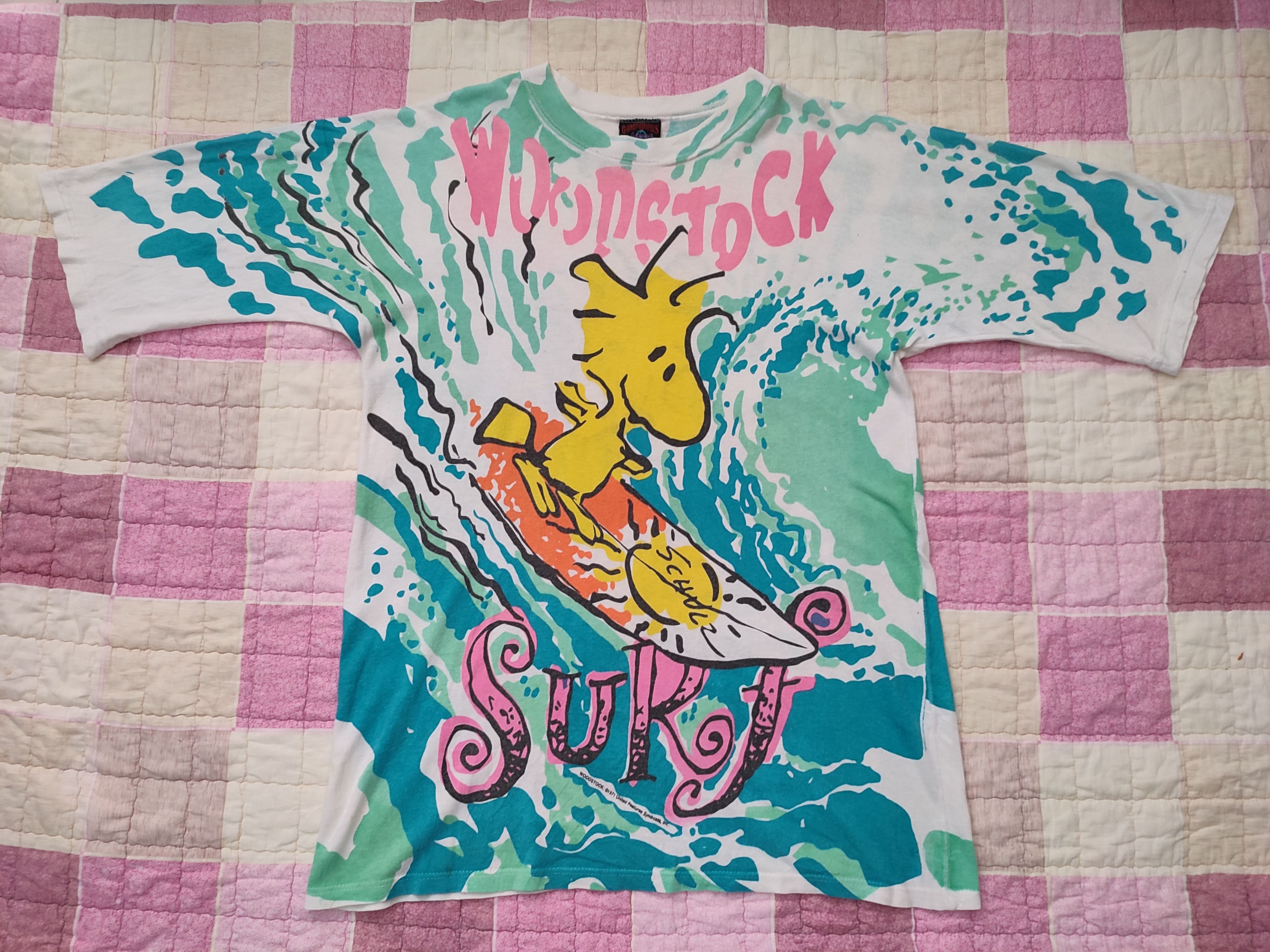 Cartoon Network ♦️Vintage Woodstock 1971 AOP Mirror Print Size US M / EU 48-50 / 2 - 7 Thumbnail