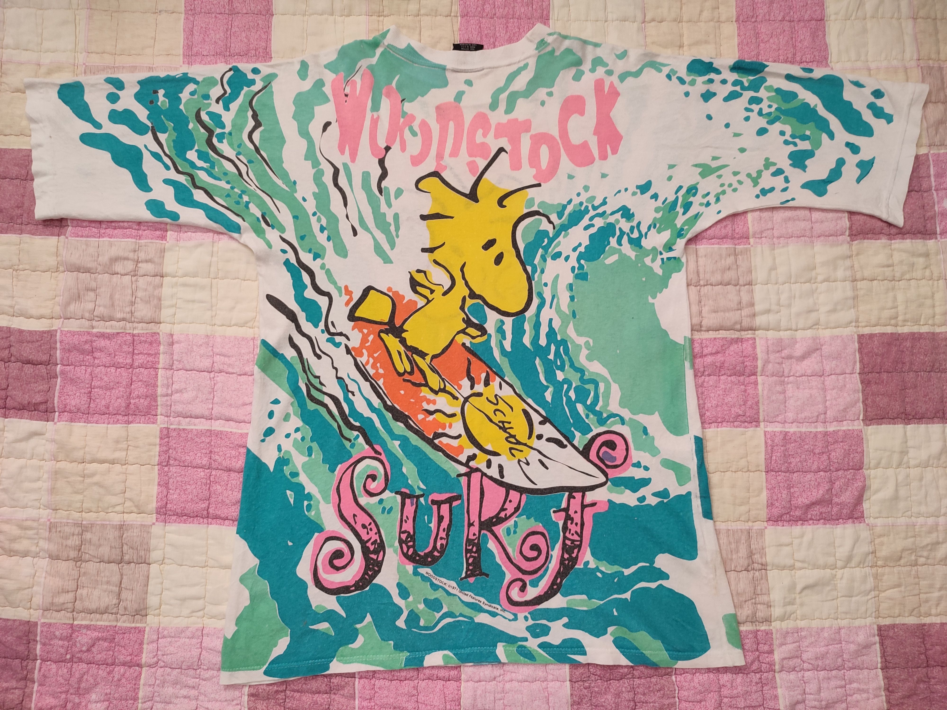 Cartoon Network ♦️Vintage Woodstock 1971 AOP Mirror Print Size US M / EU 48-50 / 2 - 6 Thumbnail