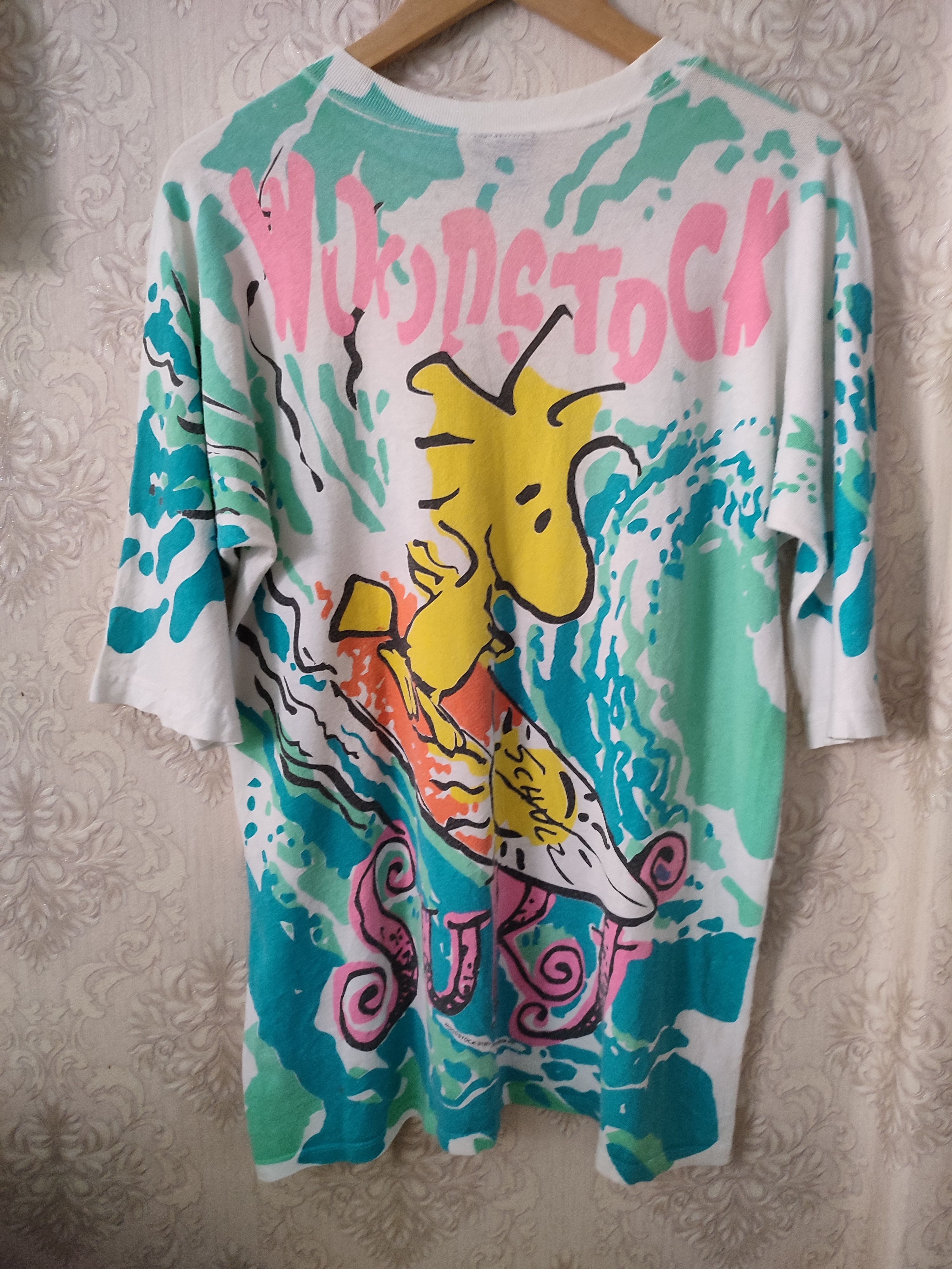 Cartoon Network ♦️Vintage Woodstock 1971 AOP Mirror Print Size US M / EU 48-50 / 2 - 2 Thumbnail