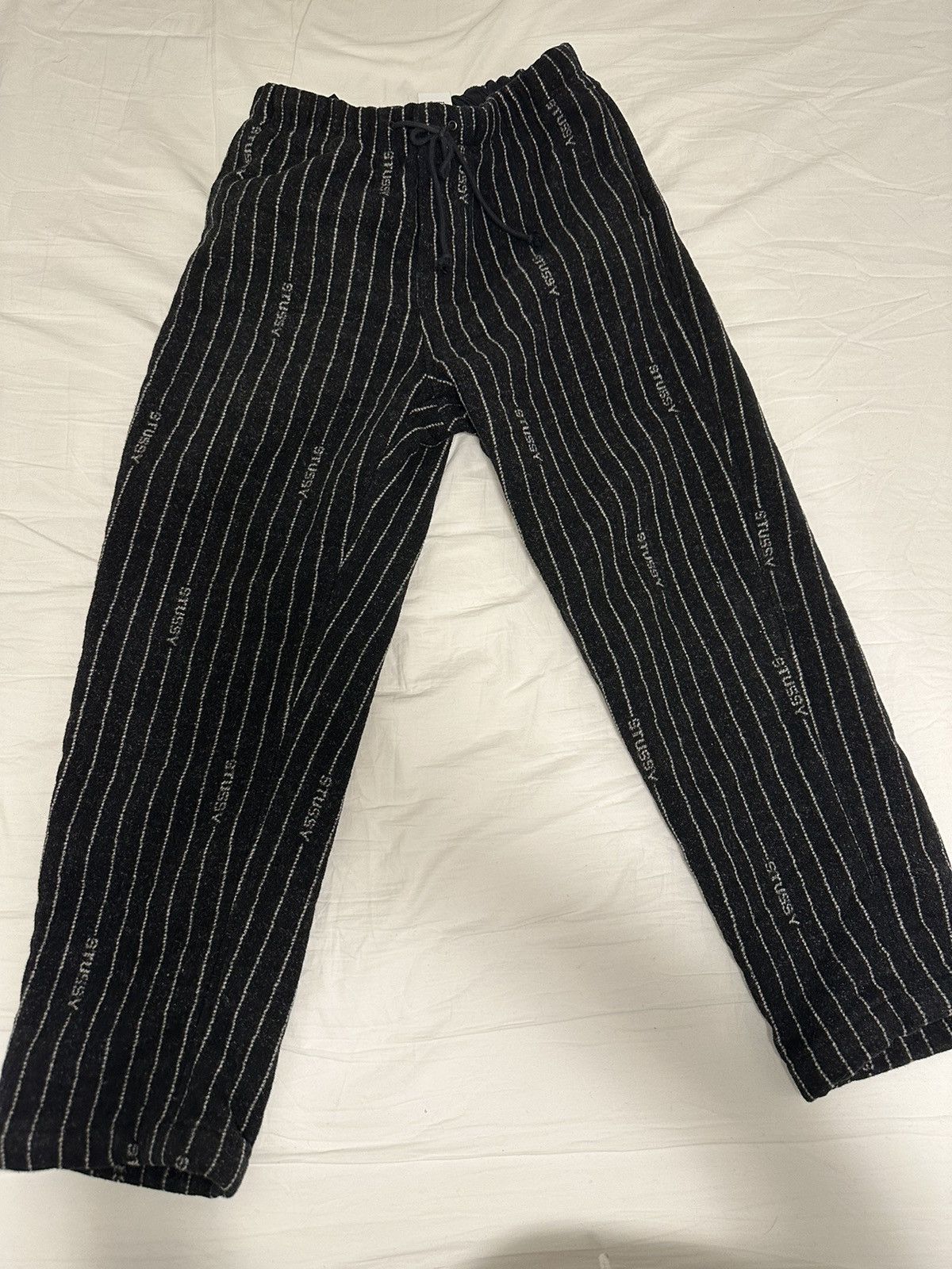 Stussy x Nike Striped Wool Pants 