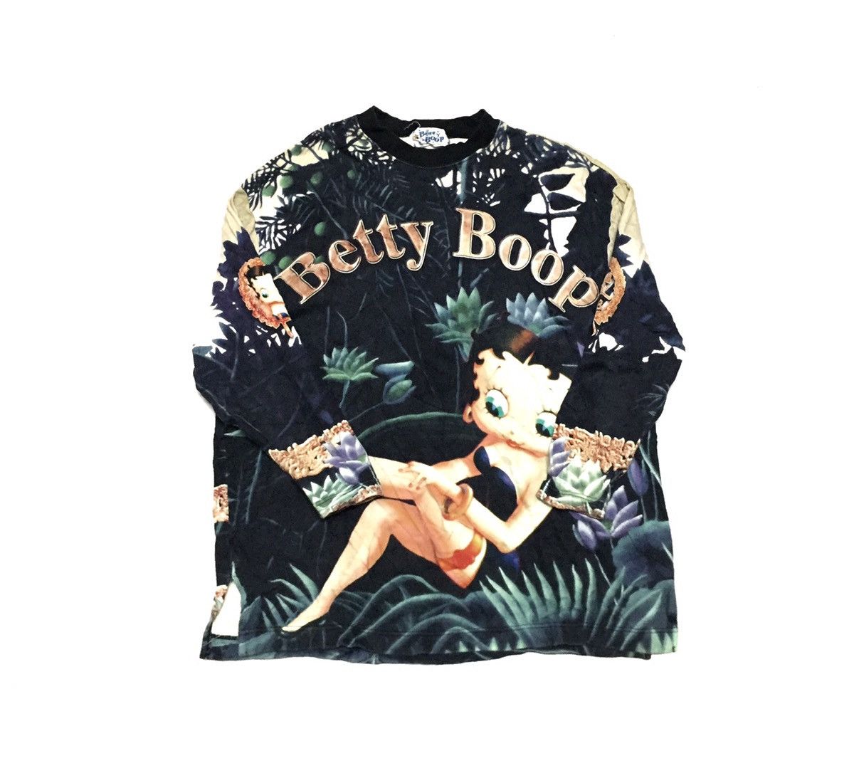Vintage Vintage 90s Betty boop Longsleeve fullprint shirt Size US L / EU 52-54 / 3 - 3 Thumbnail