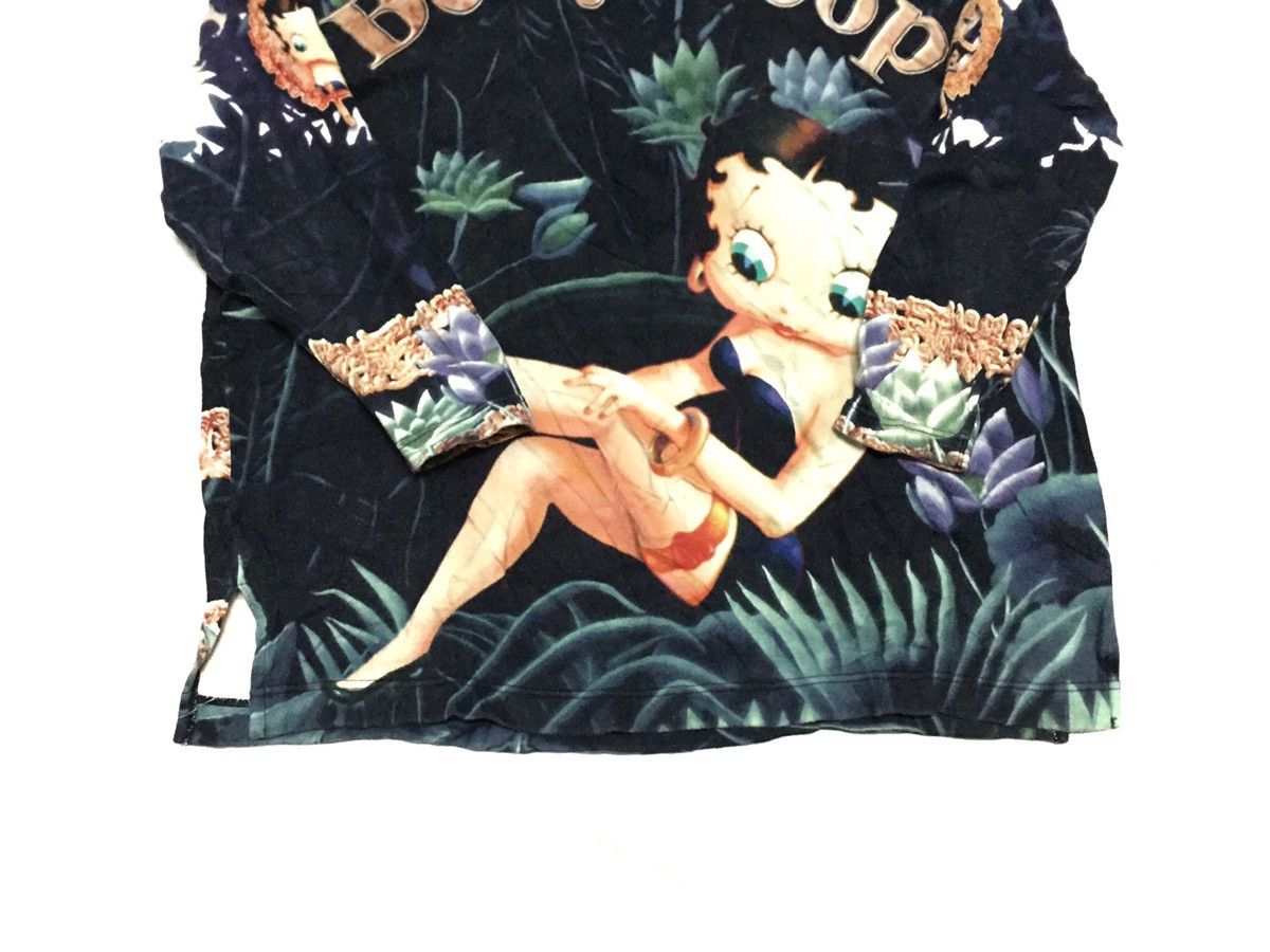 Vintage Vintage 90s Betty boop Longsleeve fullprint shirt Size US L / EU 52-54 / 3 - 5 Thumbnail