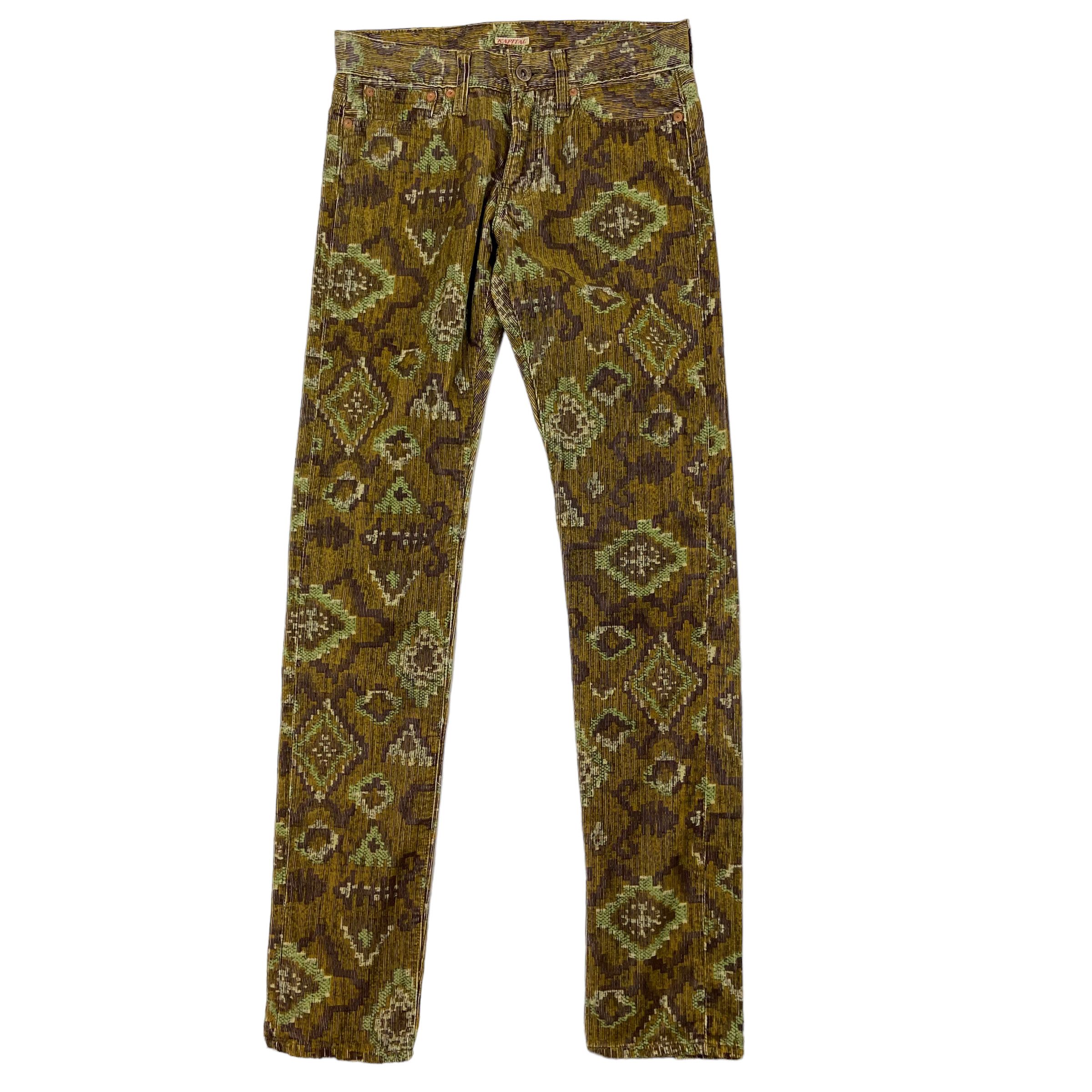 Kapital Kapital Aztec Print Corduroy Pants Size US 28 / EU 44 - 1 Thumbnail