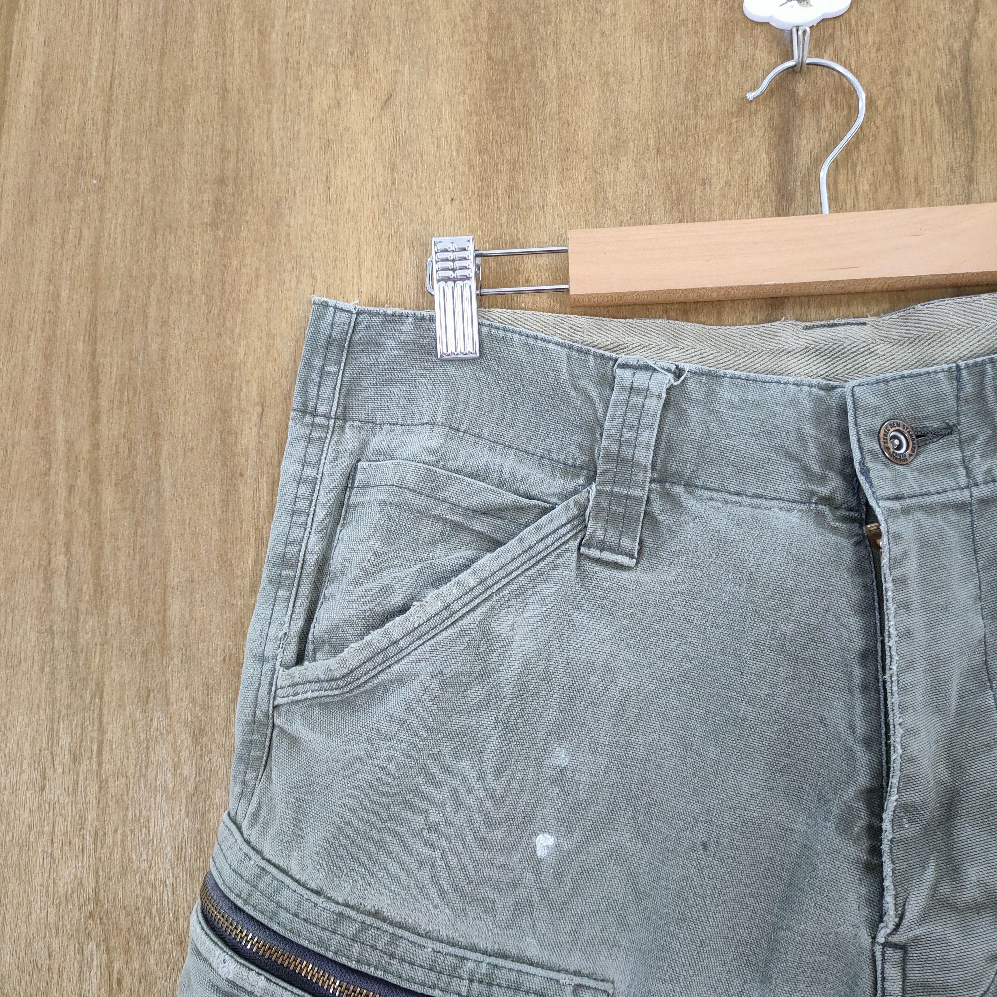 Japanese Brand VINTAGE FADED RIPPEP CARGO PANTS Size US 31 - 5 Thumbnail