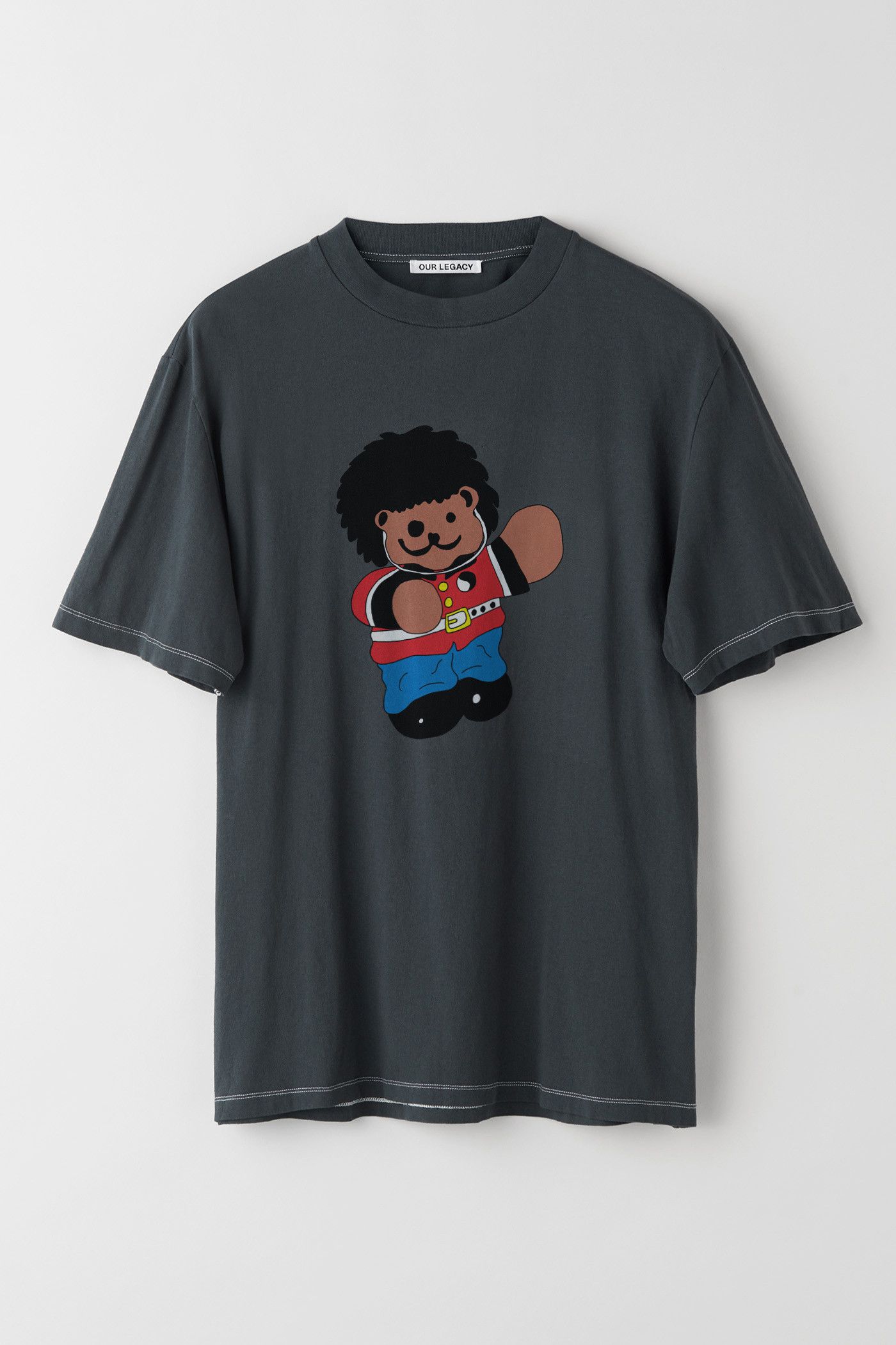 Our Legacy Black London Bear Print Box Tee Size 46 | Grailed