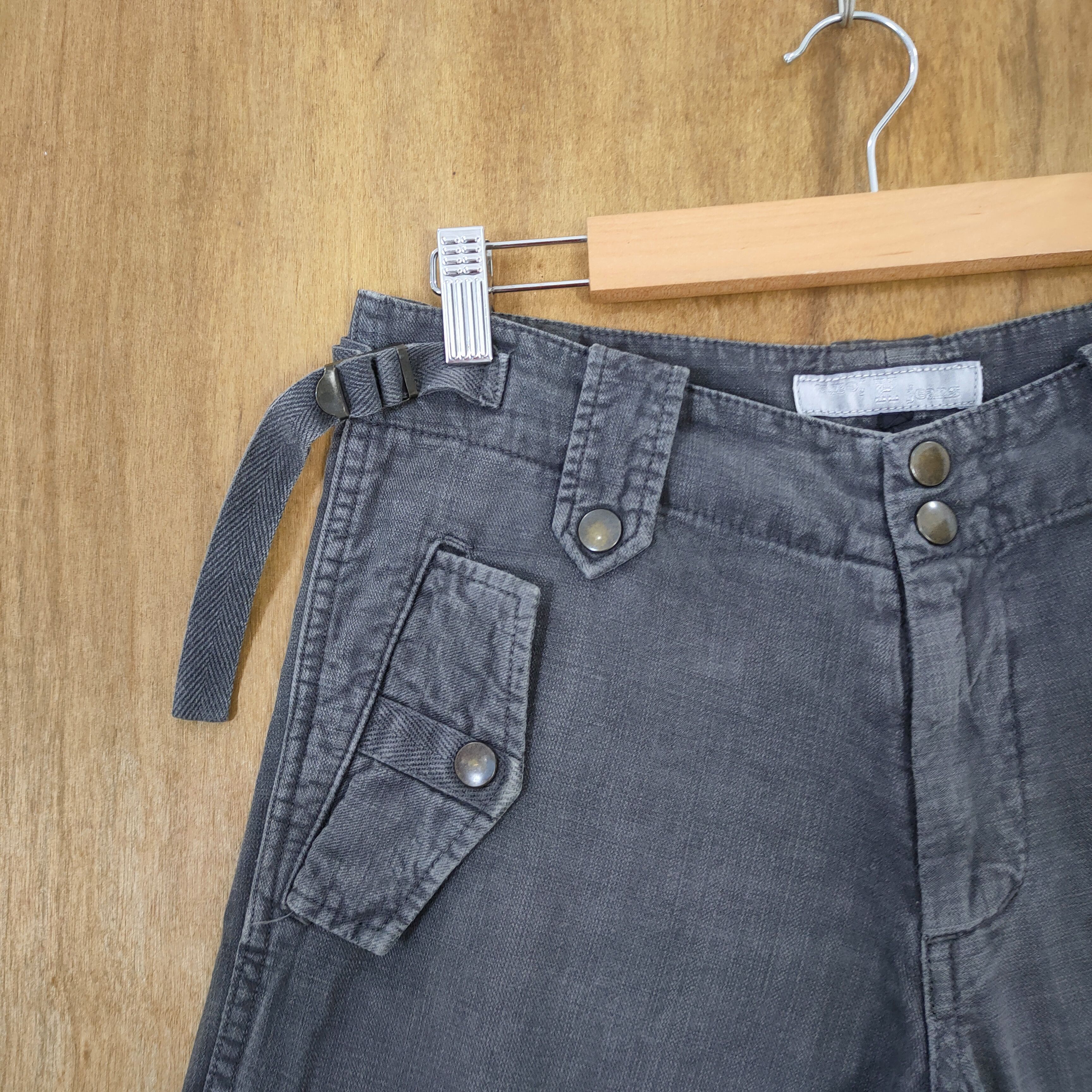 Japanese Brand VINTAGE JAPANESE FADED BONDAGE CARGO PANTS Size US 30 / EU 46 - 5 Thumbnail