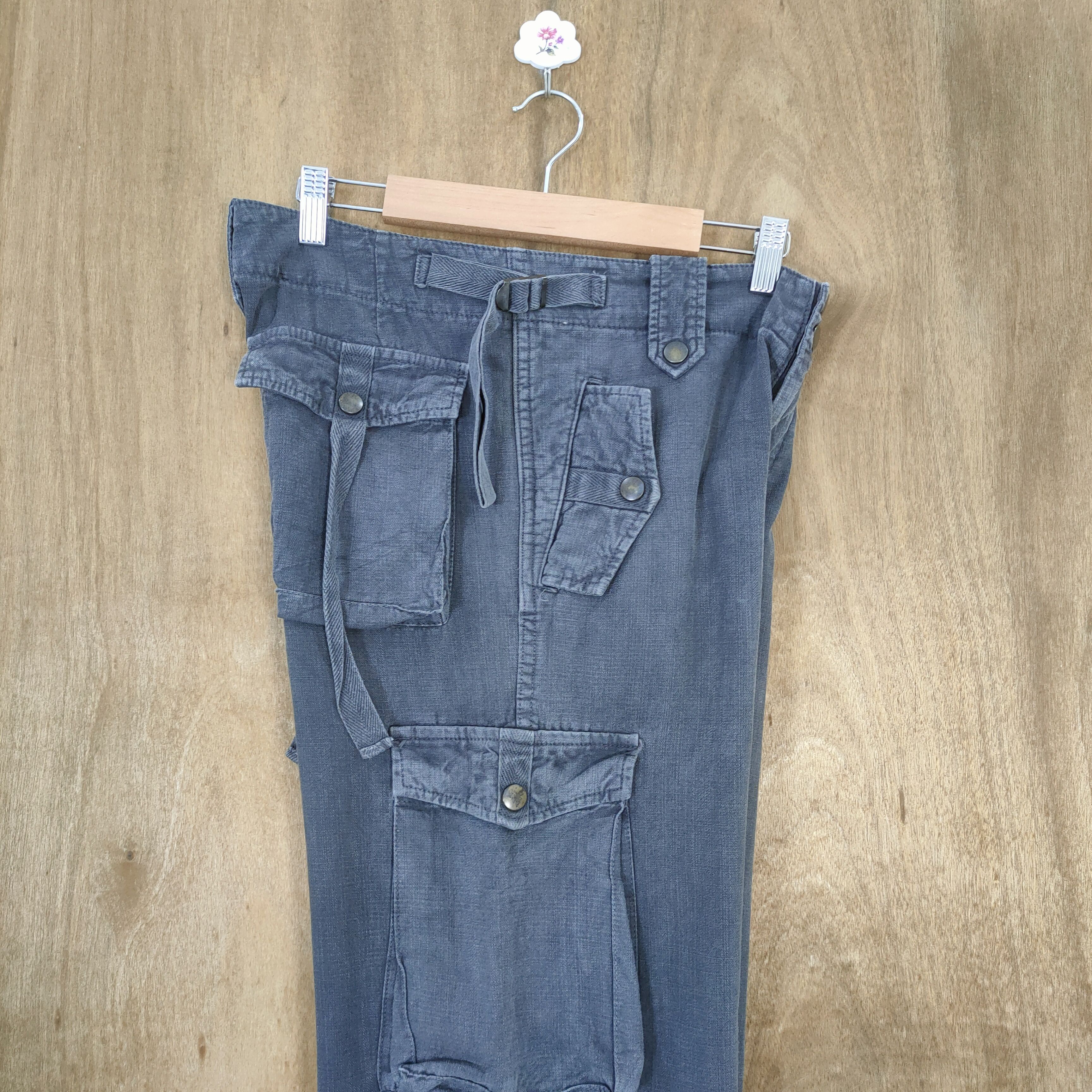 Japanese Brand VINTAGE JAPANESE FADED BONDAGE CARGO PANTS Size US 30 / EU 46 - 15 Thumbnail