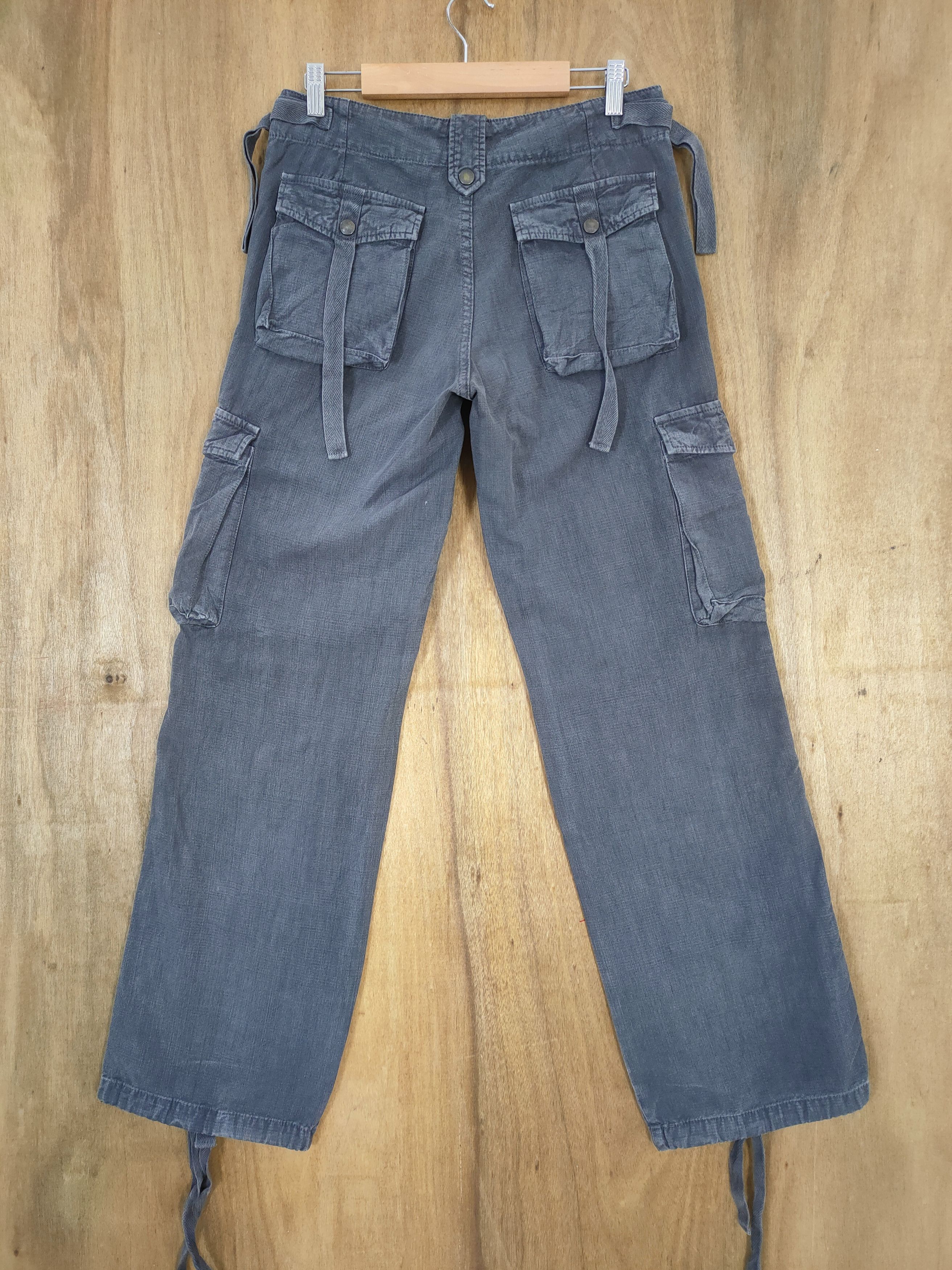 Japanese Brand VINTAGE JAPANESE FADED BONDAGE CARGO PANTS Size US 30 / EU 46 - 2 Thumbnail