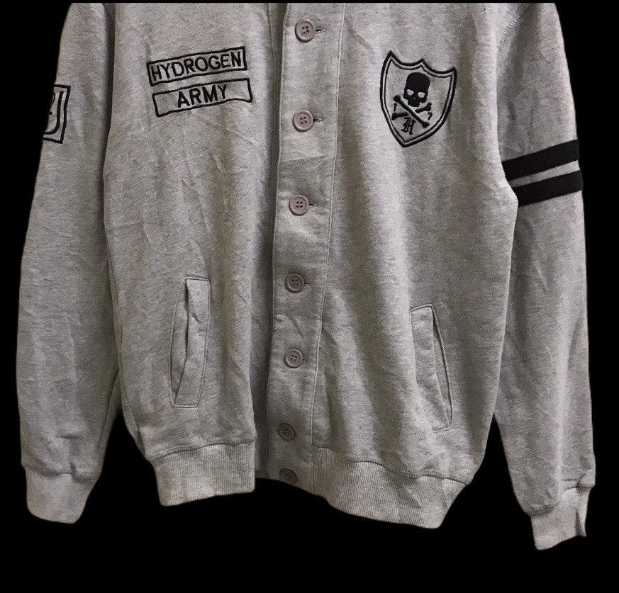 HYDROGEN × Japanese Brand × Vintage Vintage hydrogen army embroidery logo button sweater Size US M / EU 48-50 / 2 - 6 Thumbnail