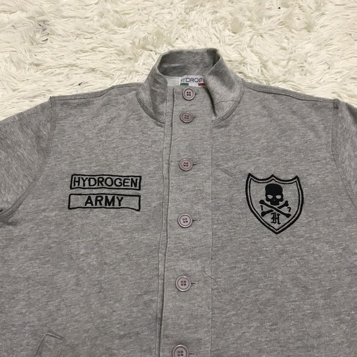 HYDROGEN × Japanese Brand × Vintage Vintage hydrogen army embroidery logo button sweater Size US M / EU 48-50 / 2 - 11 Thumbnail