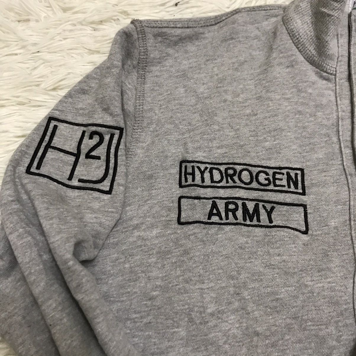 HYDROGEN × Japanese Brand × Vintage Vintage hydrogen army embroidery logo button sweater Size US M / EU 48-50 / 2 - 10 Thumbnail