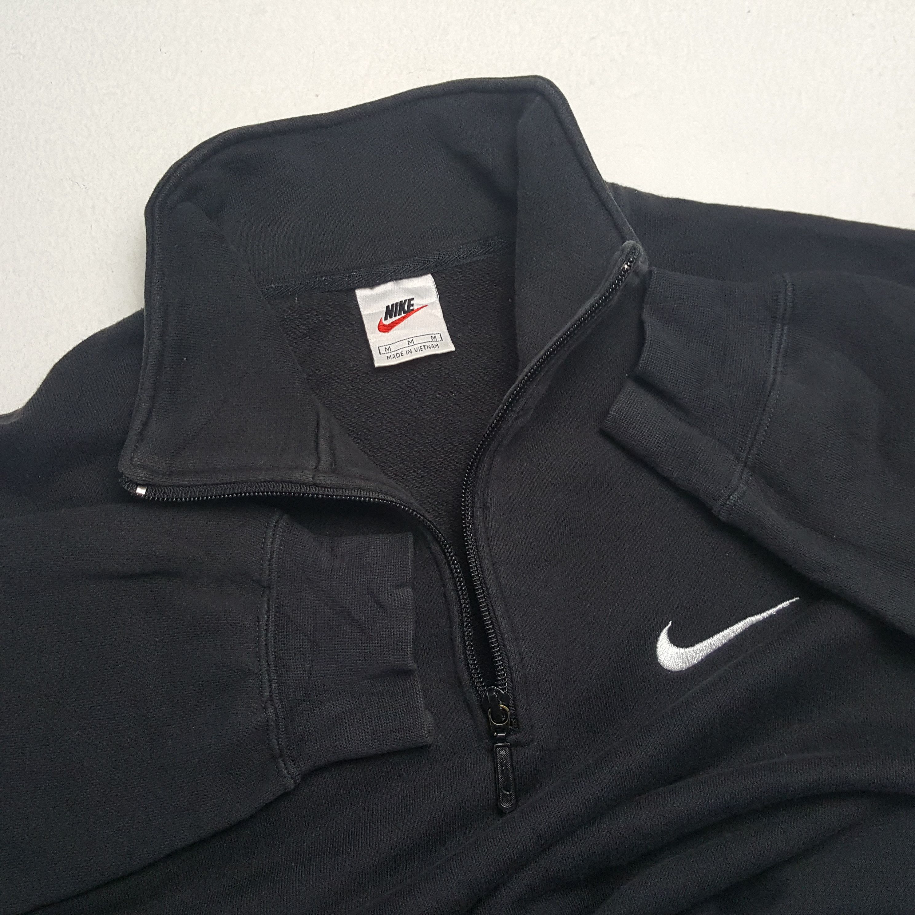Nike × Vintage NIKE Small Swoosh Sportswear Half Zipper Vintage Sweatshirts Size US M / EU 48-50 / 2 - 7 Thumbnail