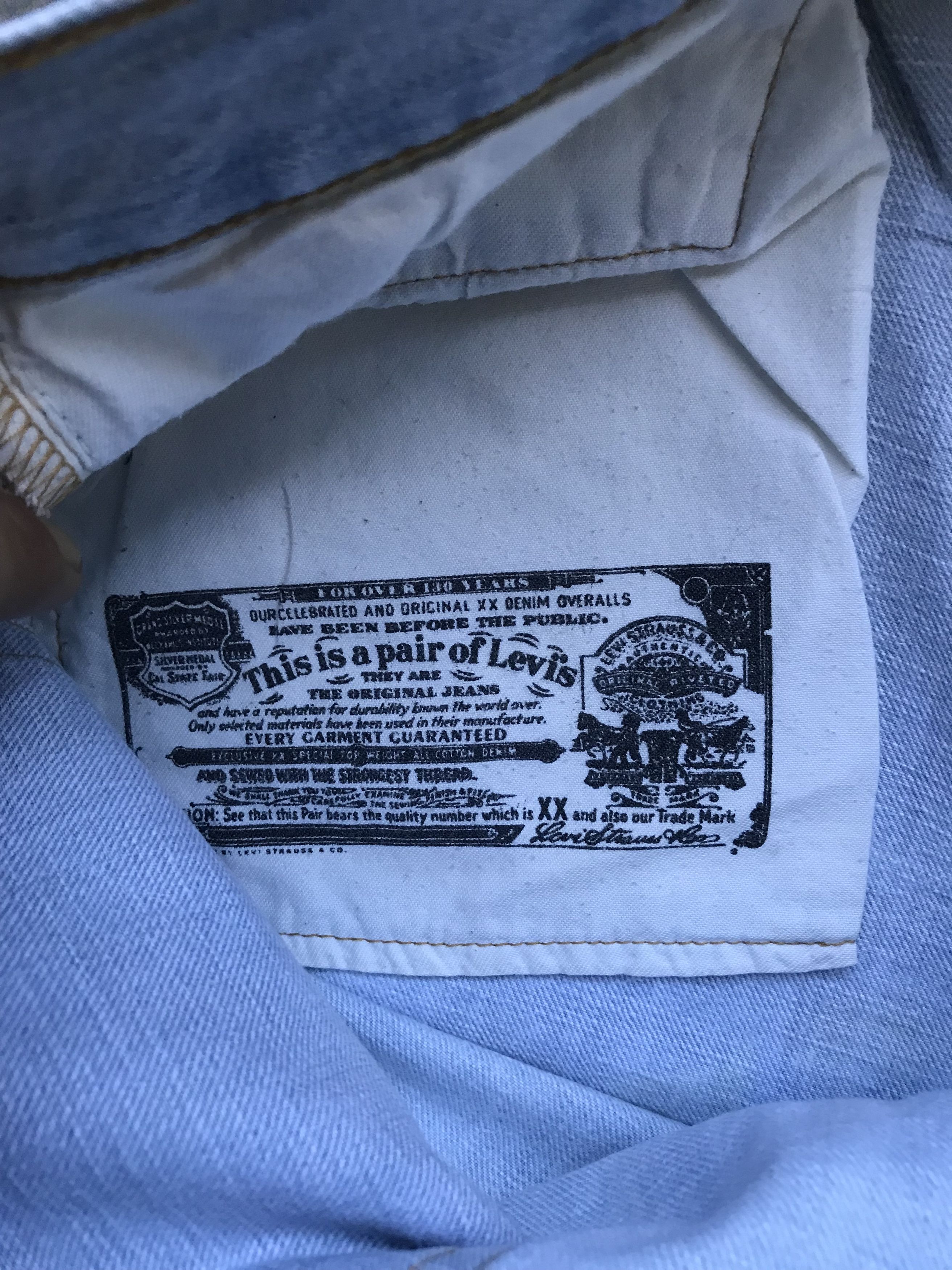 Levi's × Levi's Vintage Clothing × Vintage VLEV51 - Levis 501 Light Distressed Light Wash Jeans Size US 36 / EU 52 - 16 Thumbnail