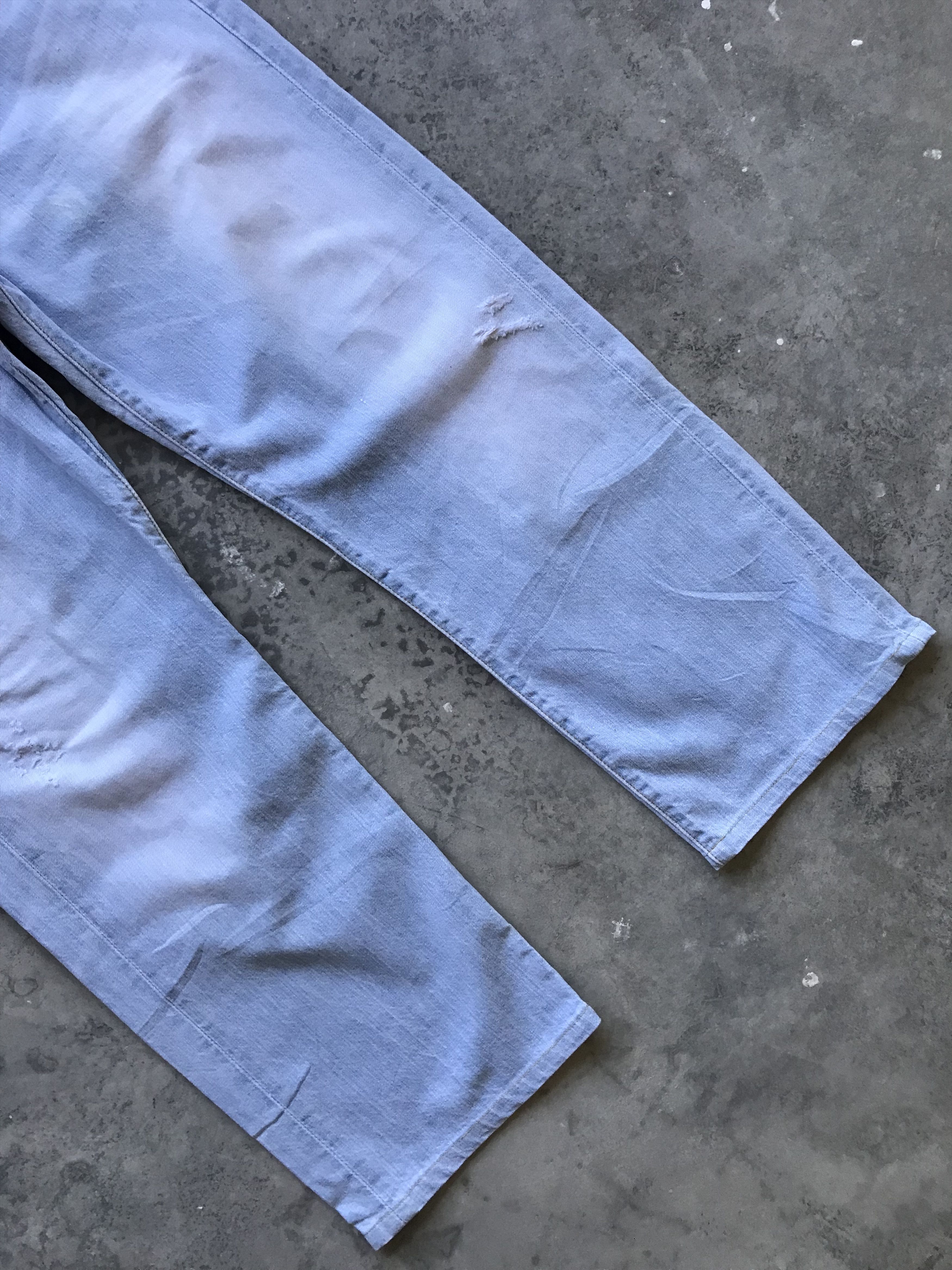 Levi's × Levi's Vintage Clothing × Vintage VLEV51 - Levis 501 Light Distressed Light Wash Jeans Size US 36 / EU 52 - 3 Thumbnail