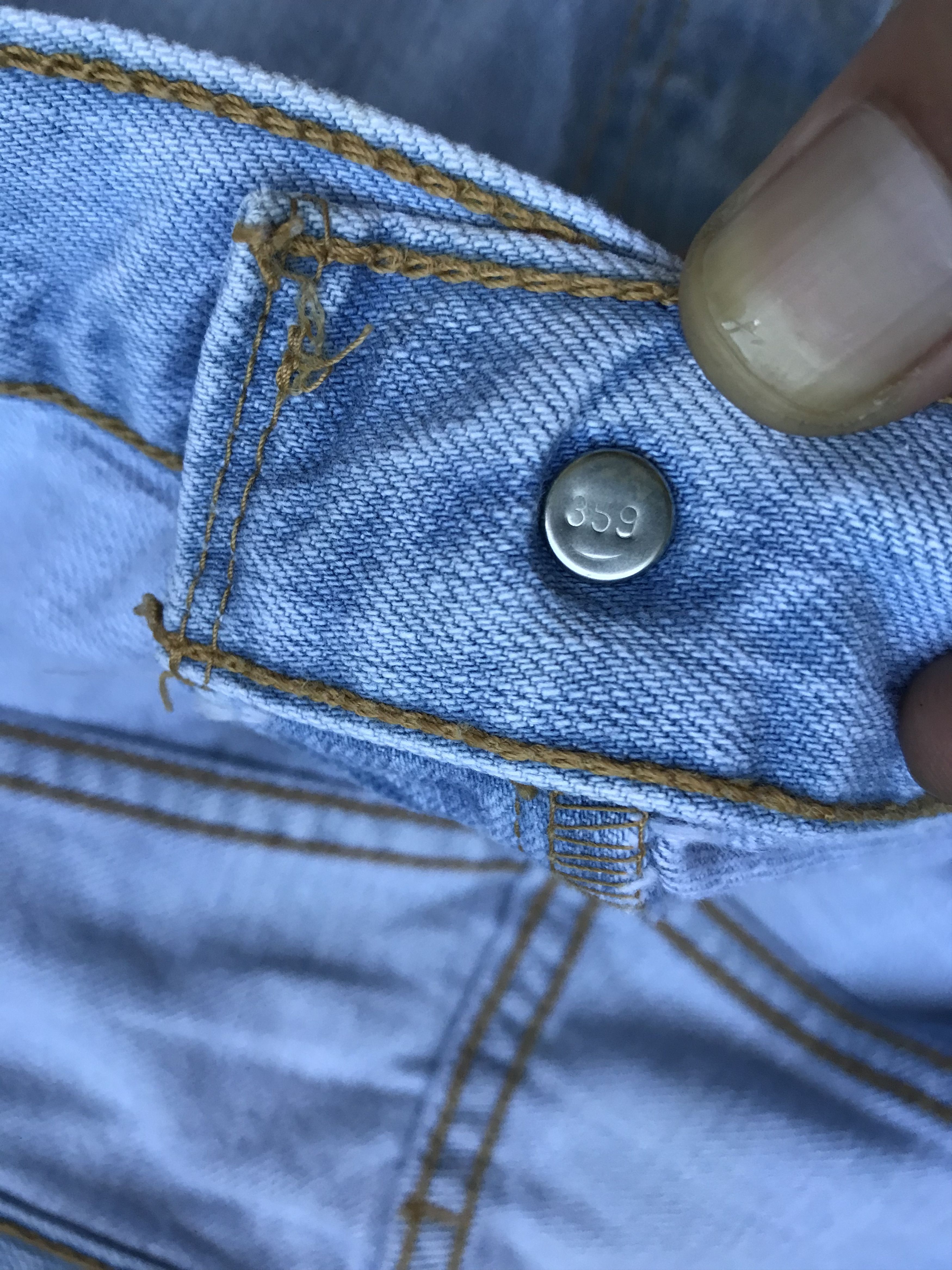 Levi's × Levi's Vintage Clothing × Vintage VLEV51 - Levis 501 Light Distressed Light Wash Jeans Size US 36 / EU 52 - 5 Thumbnail