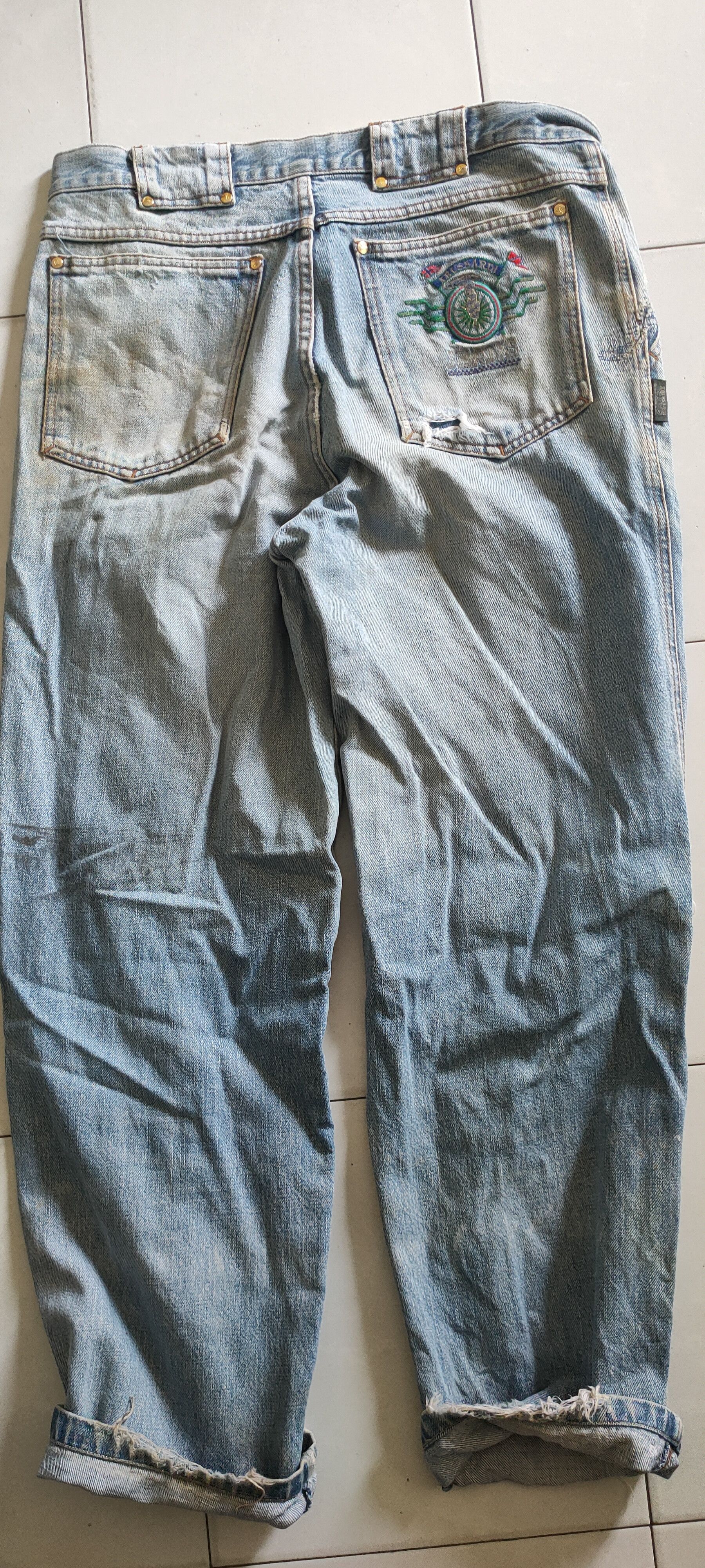 EDWIN VINTAGE DENIM DISTRESSED PAINTED