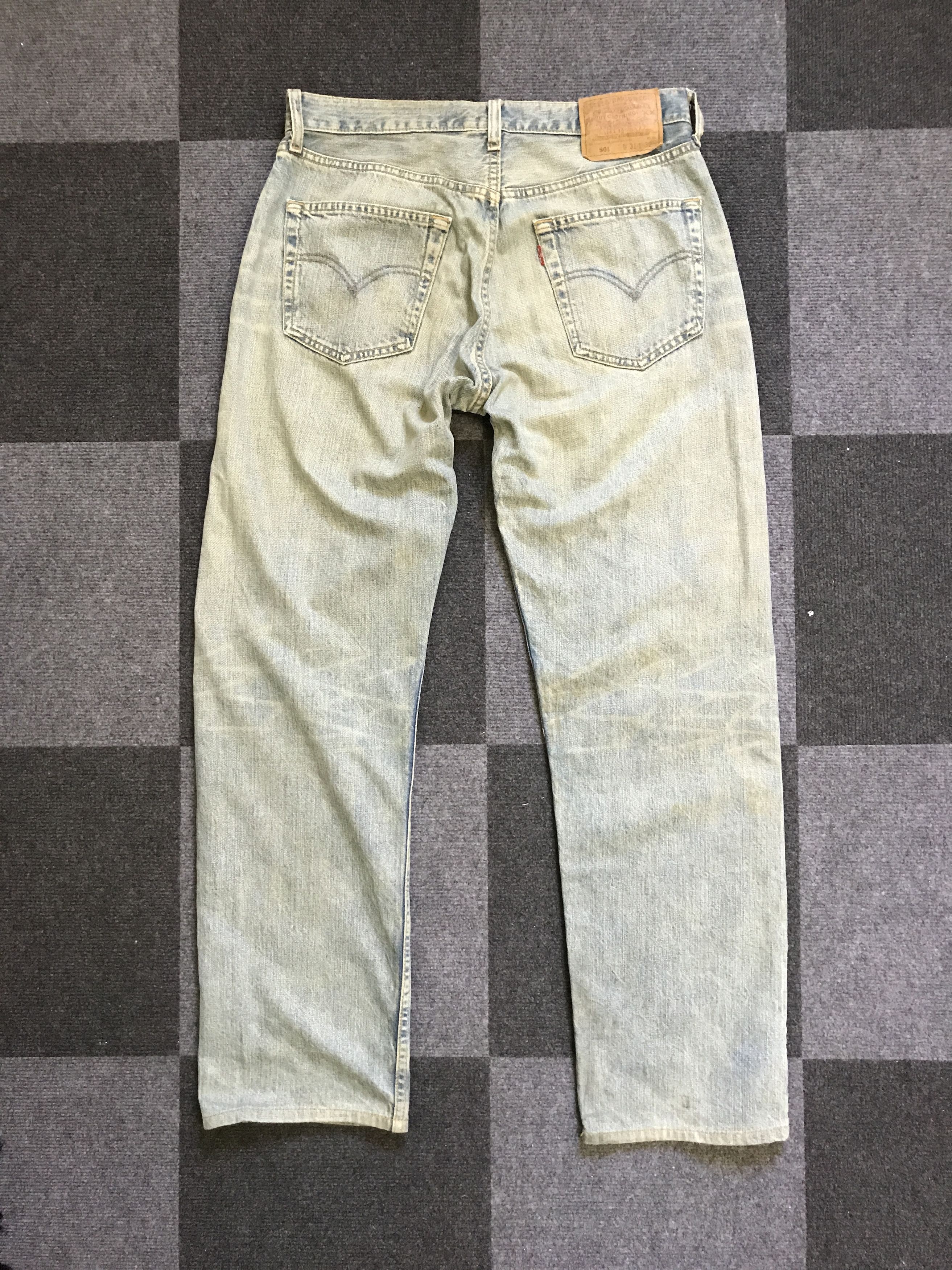 Levi's VLEV95 - Vintage Levis 501 MISFITS Cutoms Distressed Jeans Size US 30 / EU 46 - 13 Thumbnail