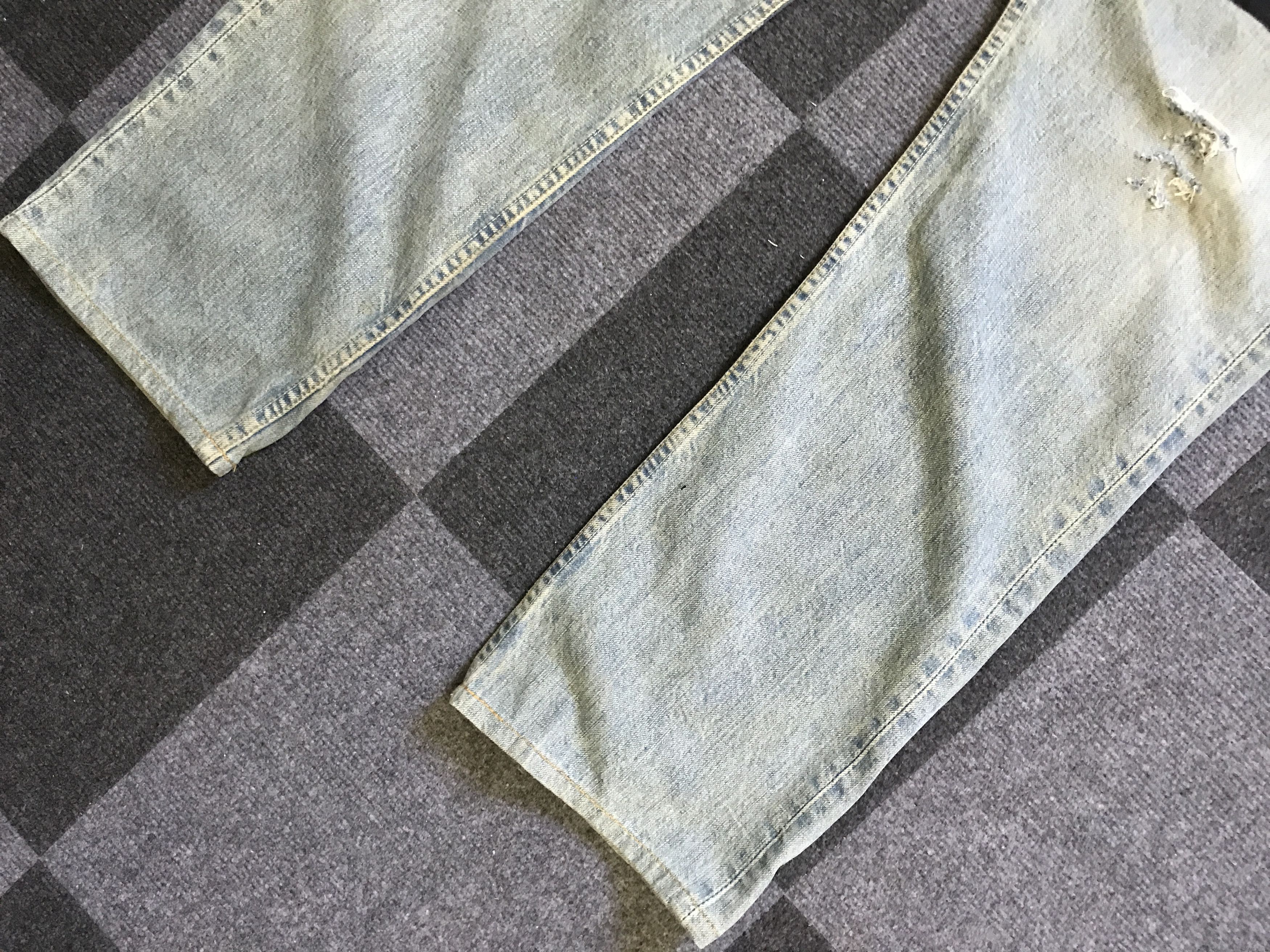 Levi's VLEV95 - Vintage Levis 501 MISFITS Cutoms Distressed Jeans Size US 30 / EU 46 - 4 Thumbnail
