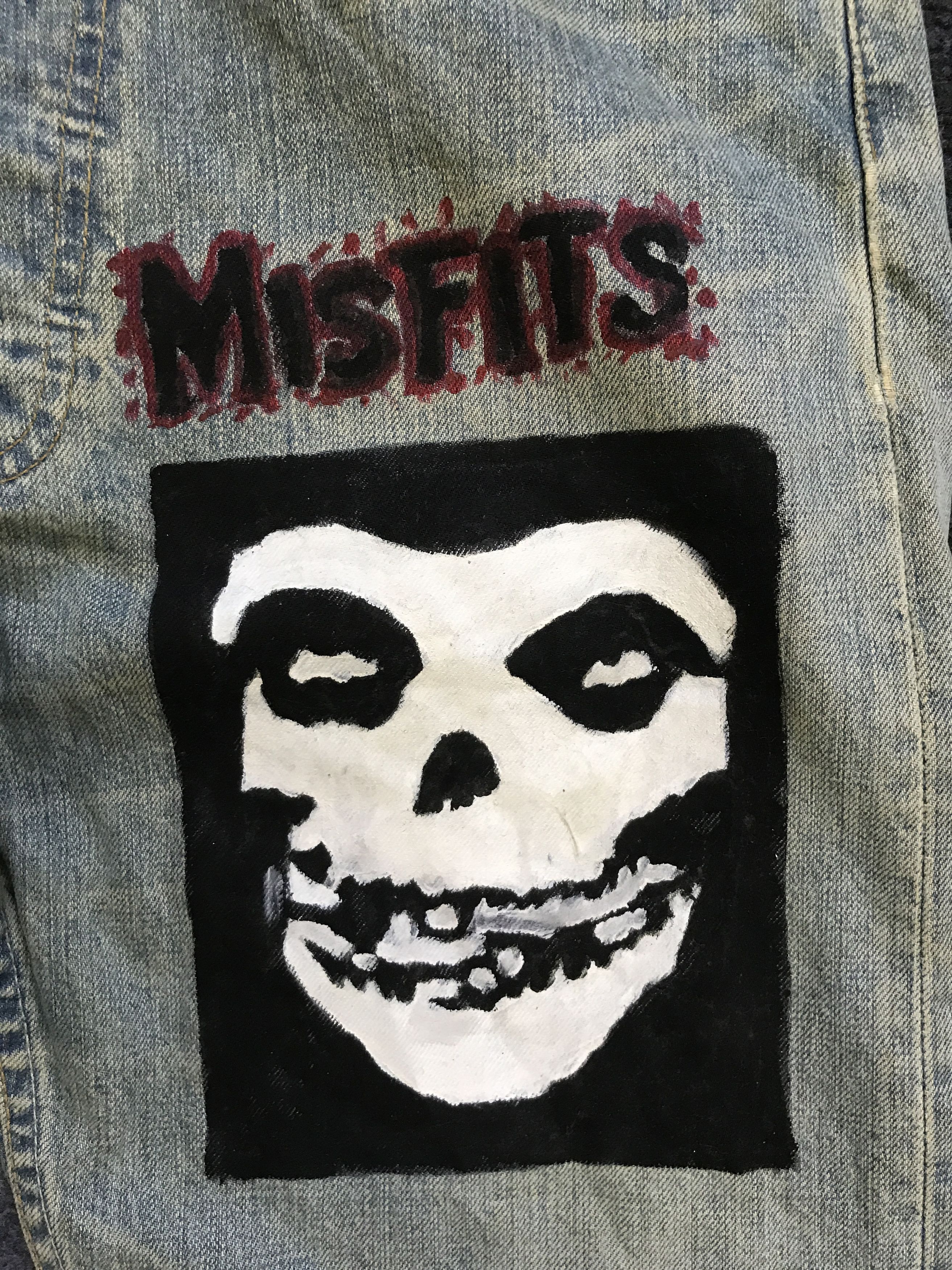 Levi's VLEV95 - Vintage Levis 501 MISFITS Cutoms Distressed Jeans Size US 30 / EU 46 - 6 Thumbnail