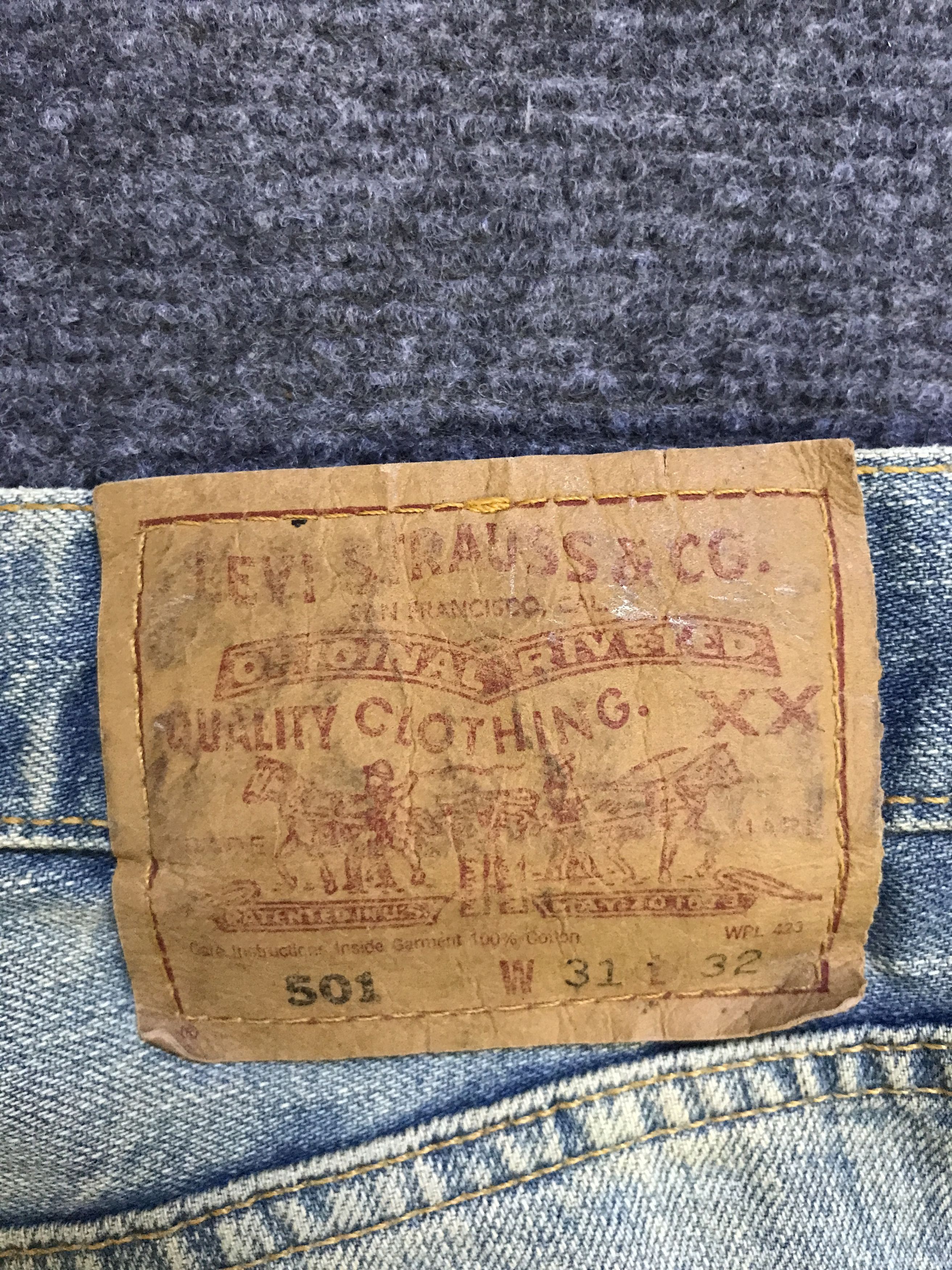 Levi's VLEV95 - Vintage Levis 501 MISFITS Cutoms Distressed Jeans Size US 30 / EU 46 - 17 Thumbnail