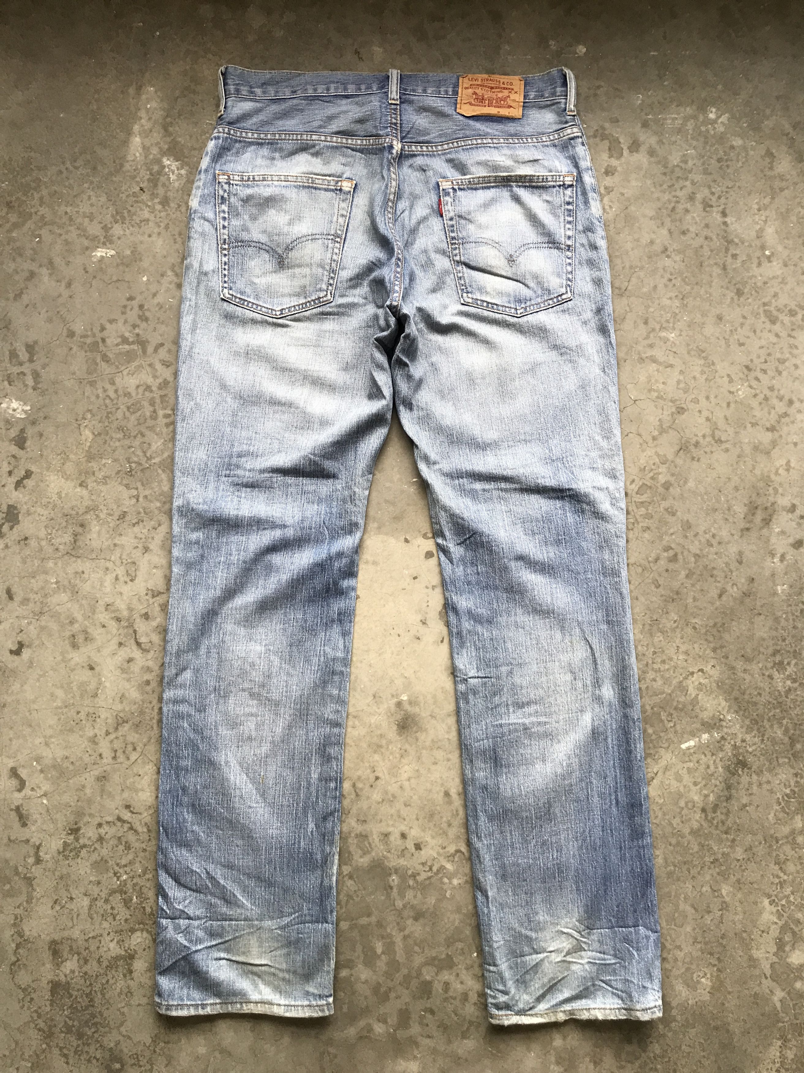 Levi's VLEV20 - Levis Light Wash 505 Distressed denim Size US 33 - 9 Thumbnail