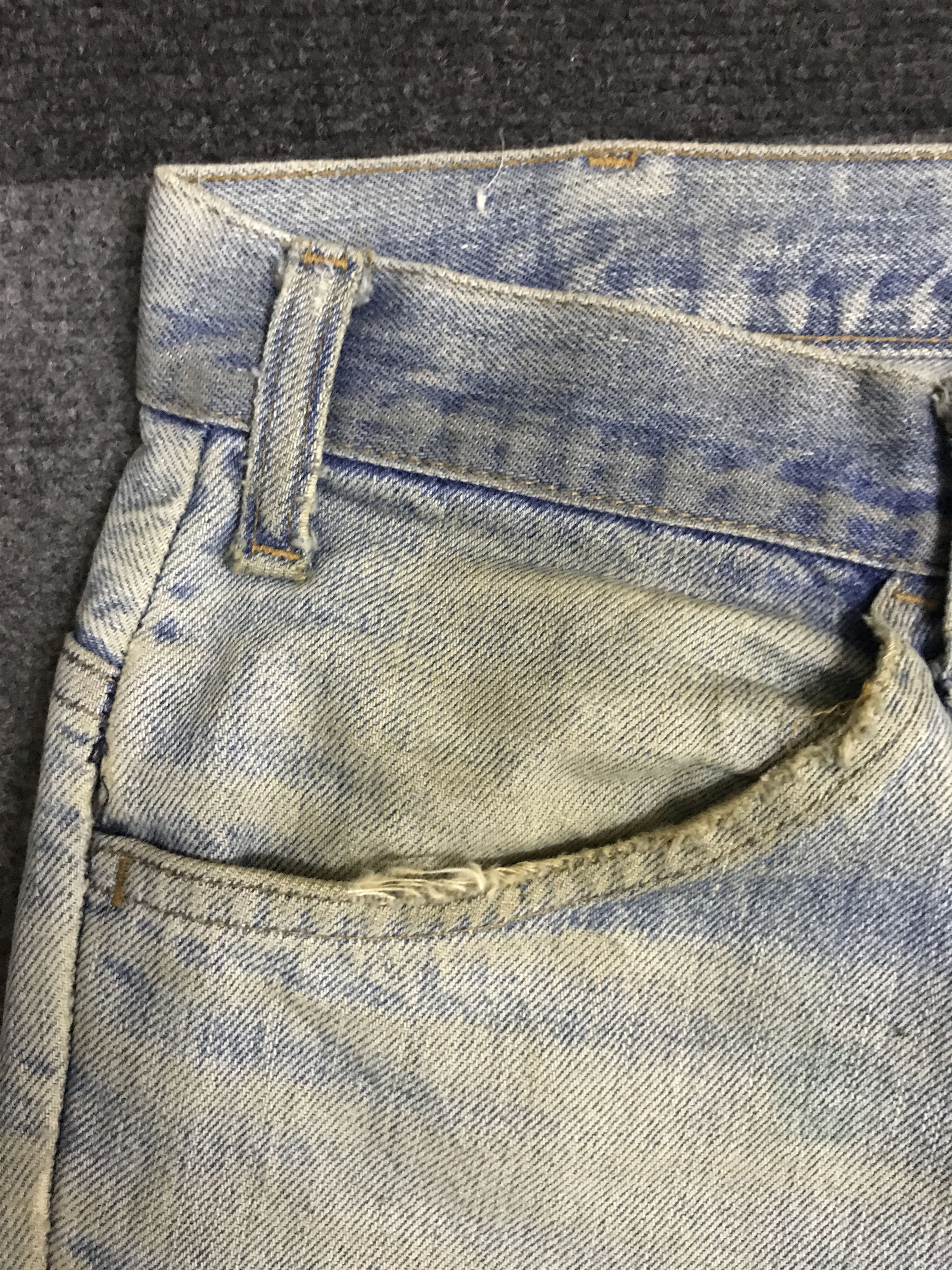 Levi's VLEV97 - Vintage 70 Levis646 Dirty Bell Botton Jeans Size US 33 - 8 Thumbnail