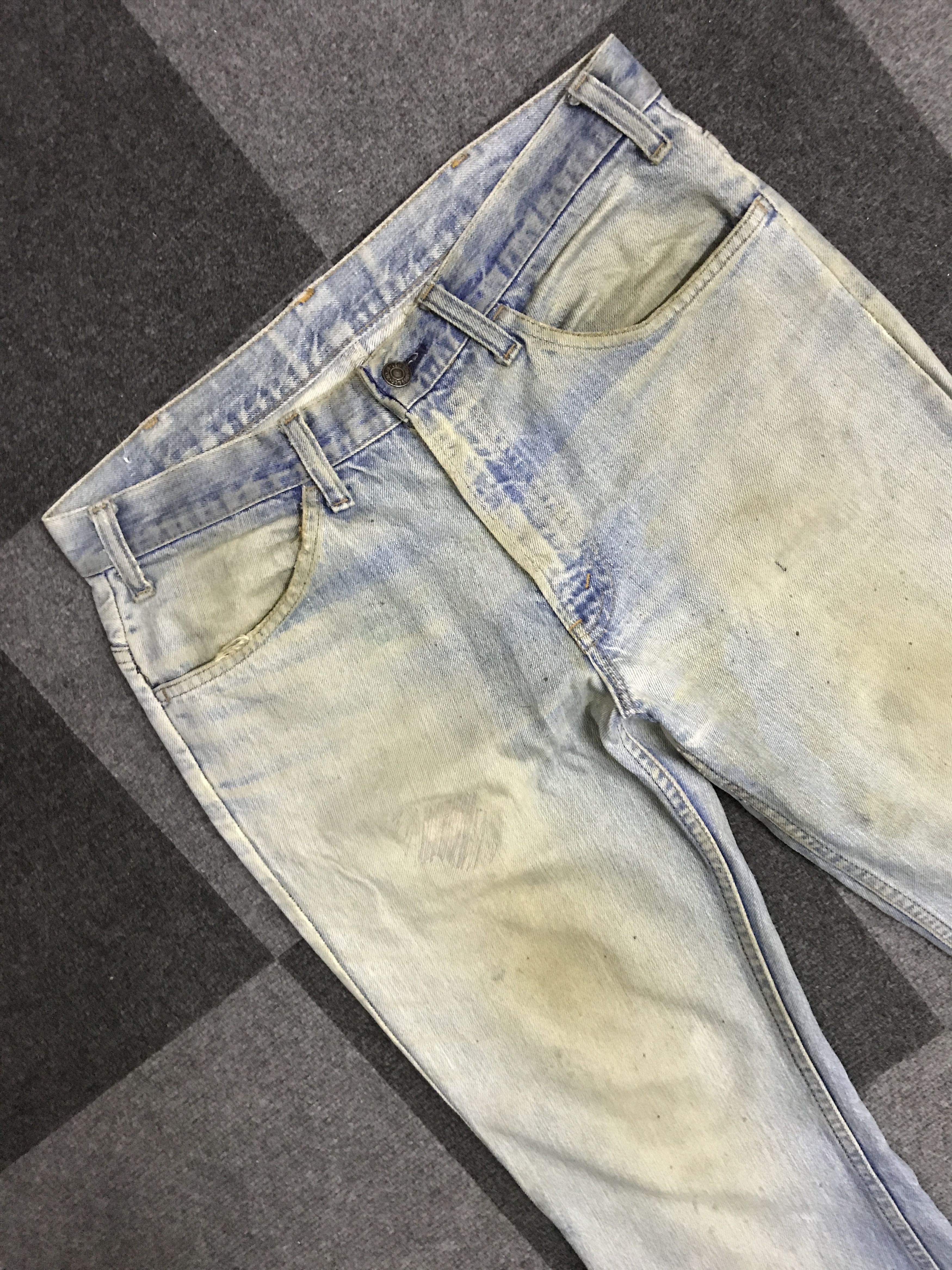 Levi's VLEV97 - Vintage 70 Levis646 Dirty Bell Botton Jeans Size US 33 - 2 Thumbnail