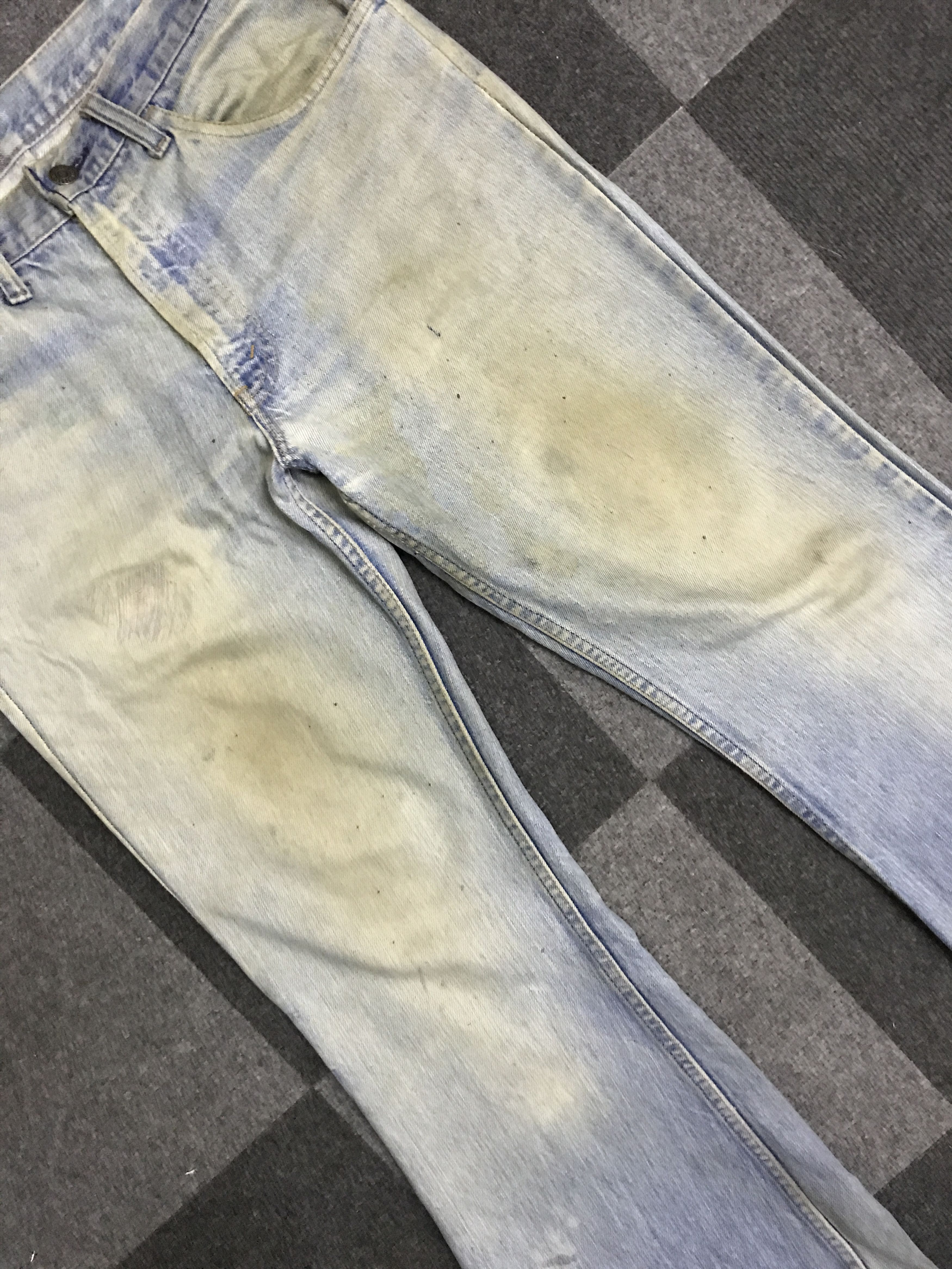 Levi's VLEV97 - Vintage 70 Levis646 Dirty Bell Botton Jeans Size US 33 - 3 Thumbnail