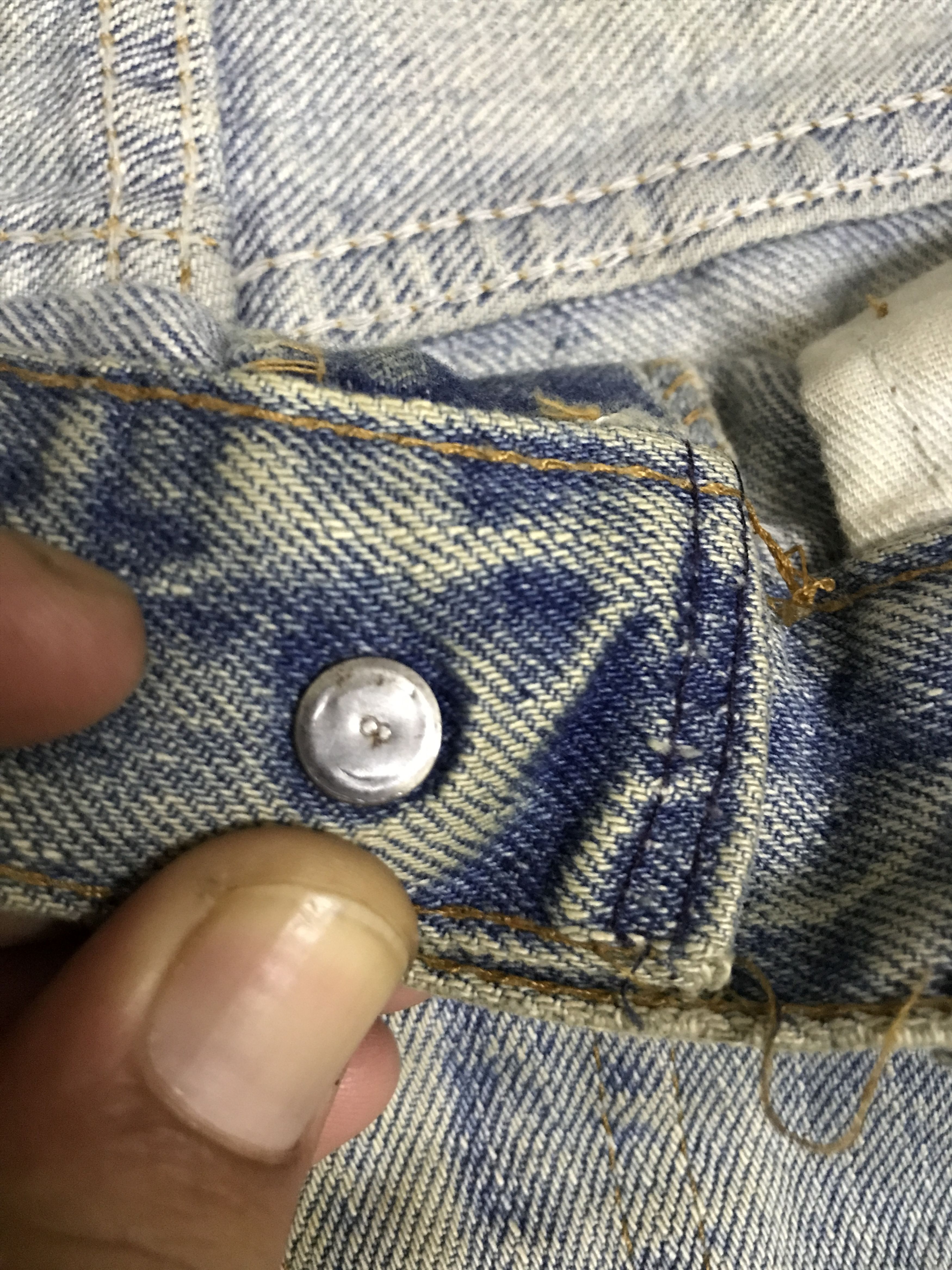 Levi's VLEV97 - Vintage 70 Levis646 Dirty Bell Botton Jeans Size US 33 - 10 Thumbnail