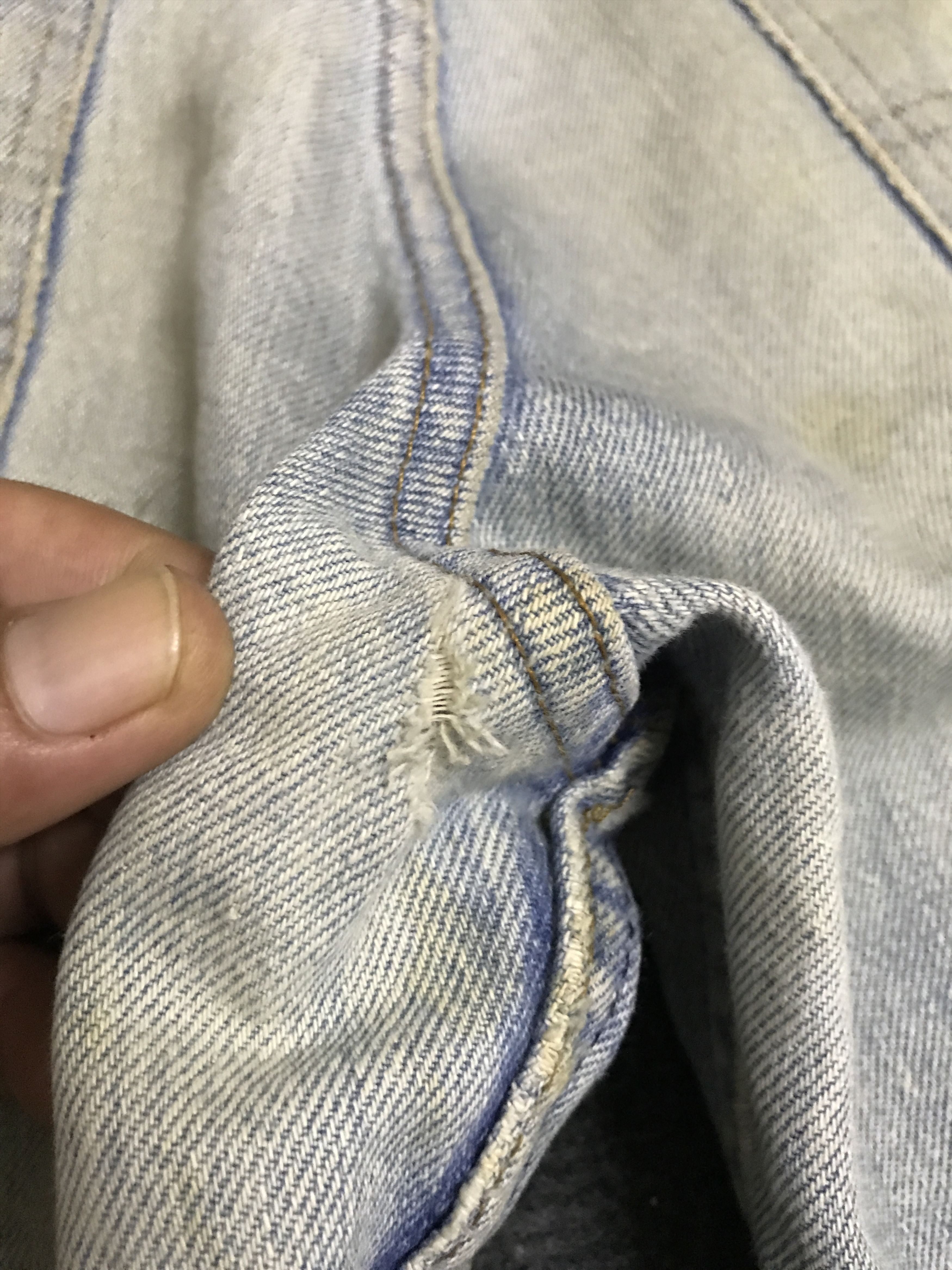 Levi's VLEV97 - Vintage 70 Levis646 Dirty Bell Botton Jeans Size US 33 - 14 Thumbnail