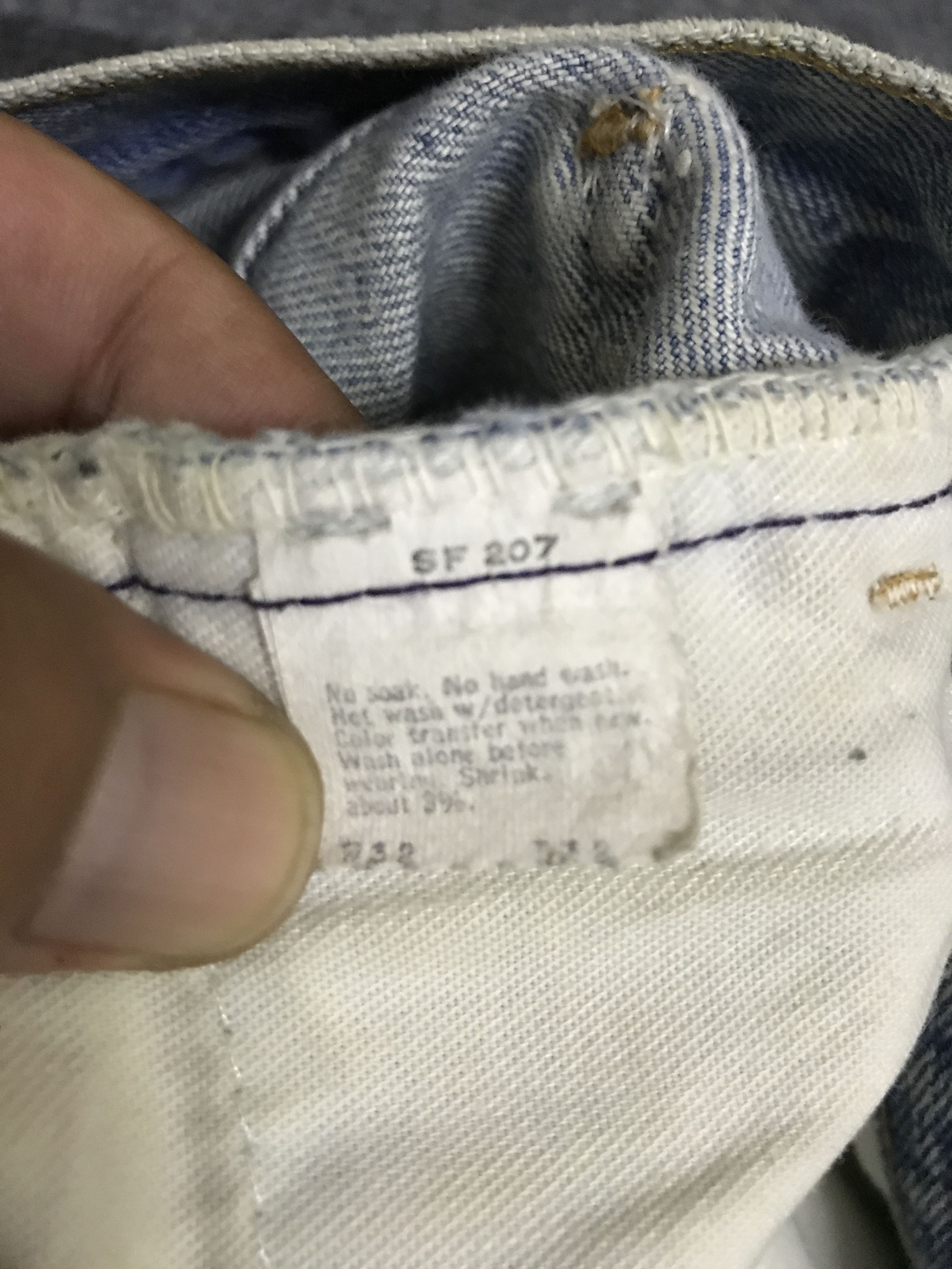 Levi's VLEV97 - Vintage 70 Levis646 Dirty Bell Botton Jeans Size US 33 - 21 Thumbnail