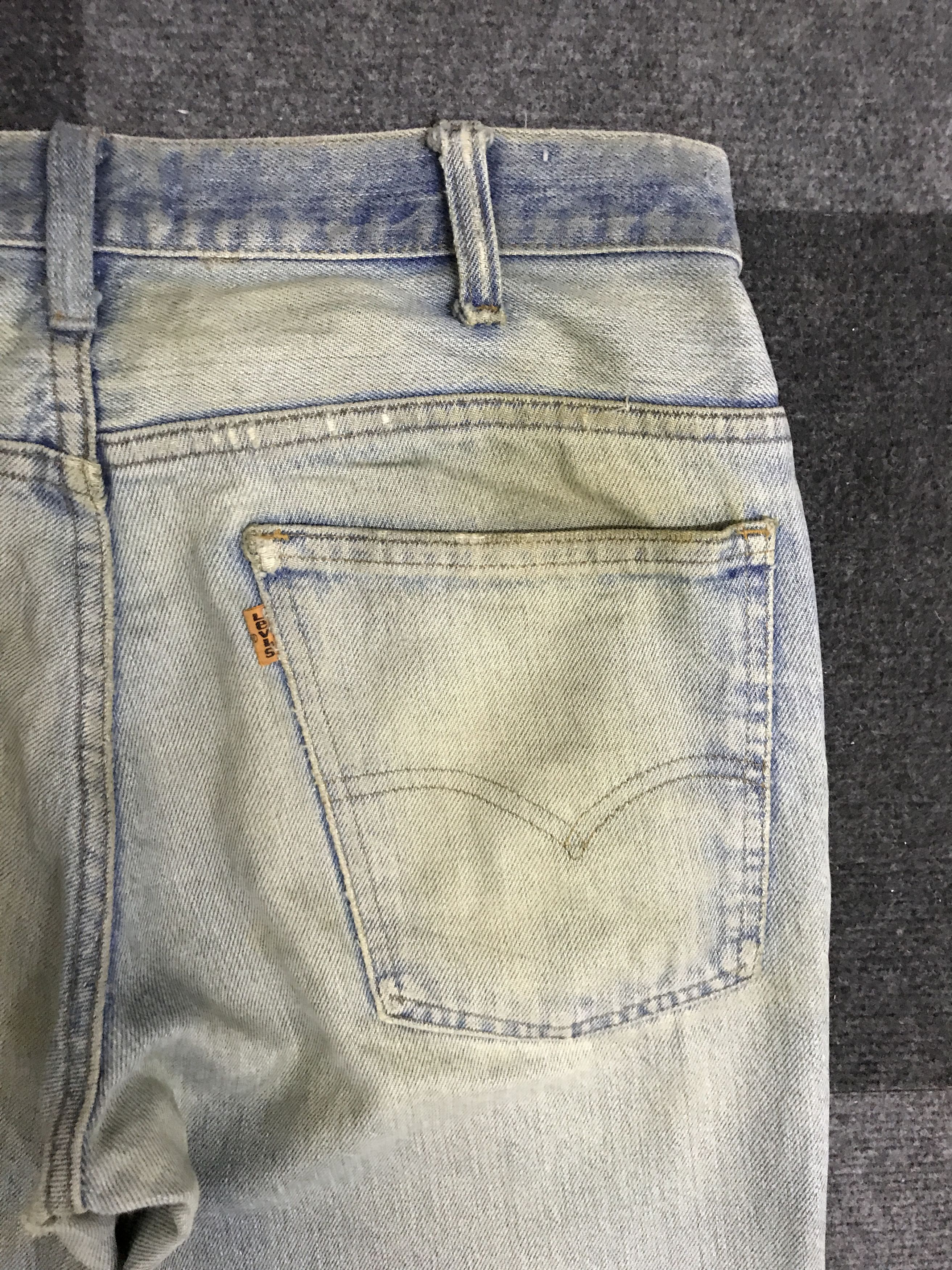 Levi's VLEV97 - Vintage 70 Levis646 Dirty Bell Botton Jeans Size US 33 - 12 Thumbnail