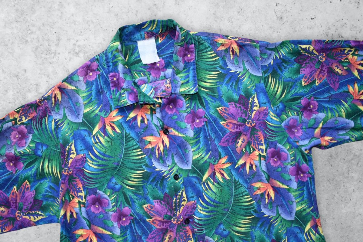 Vintage Vintage Tropical Bowling Shirt (L) Size US L / EU 52-54 / 3 - 2 Thumbnail