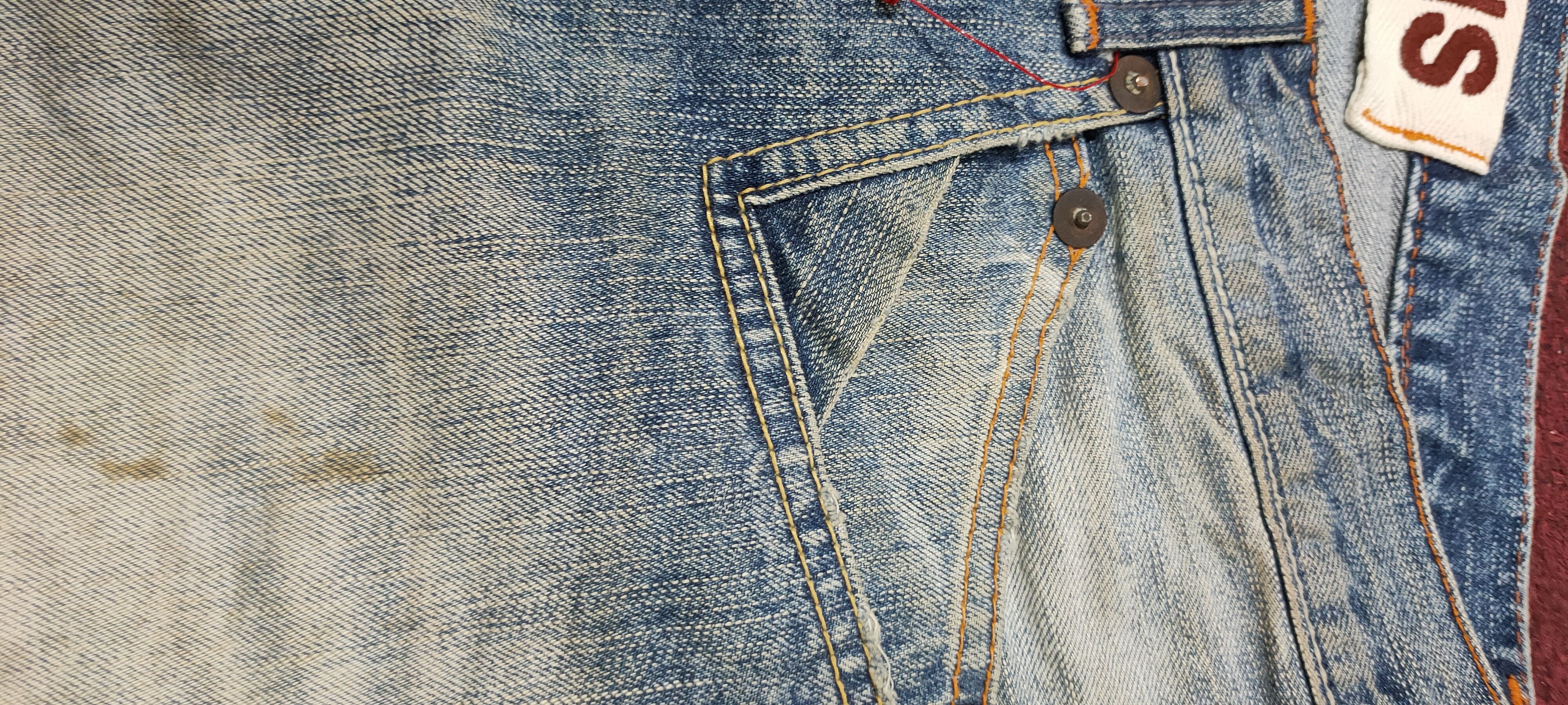 Japanese Brand BLUE WAY DISTRESSED DENIM JAPAN VINTAGE RARE Size US 34 / EU 50 - 9 Thumbnail