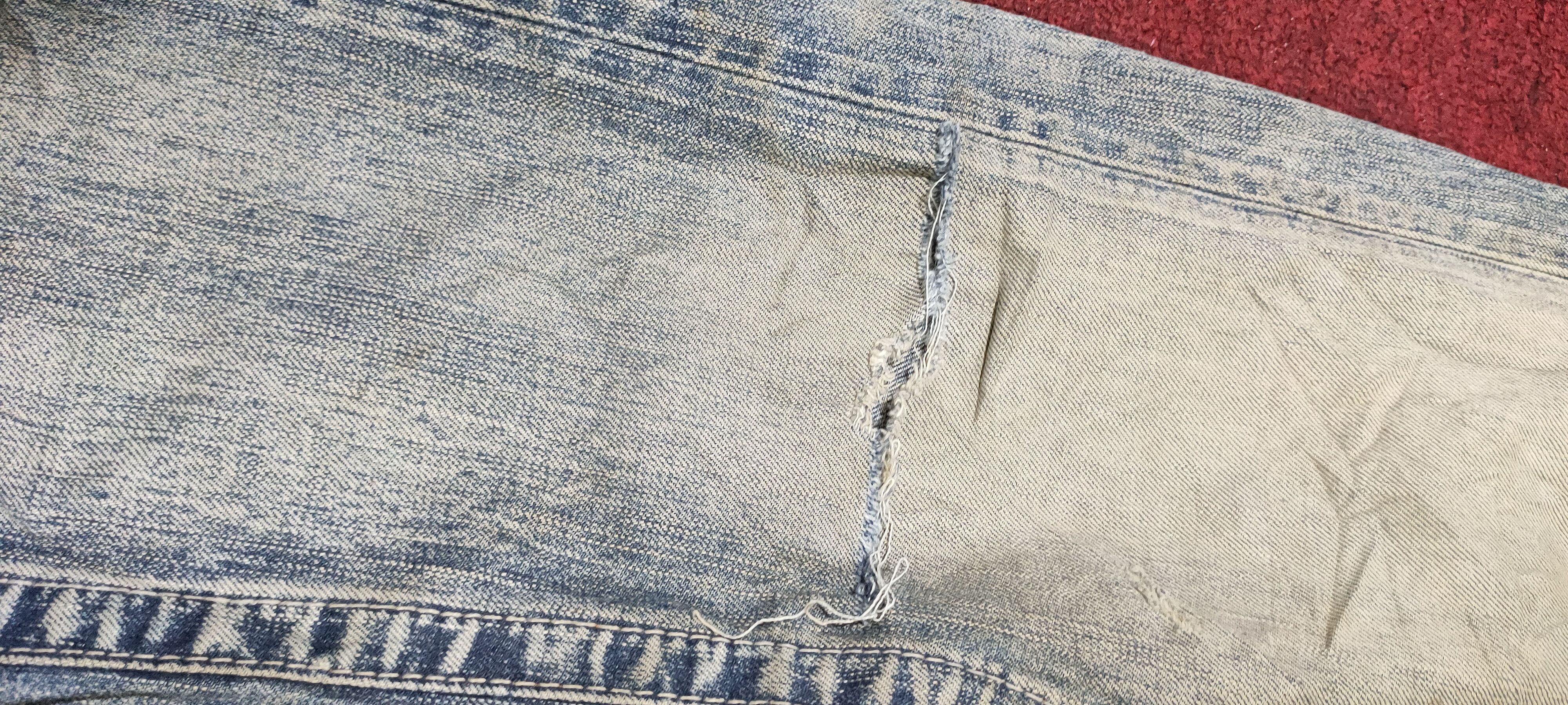 Japanese Brand BLUE WAY DISTRESSED DENIM JAPAN VINTAGE RARE Size US 34 / EU 50 - 8 Thumbnail