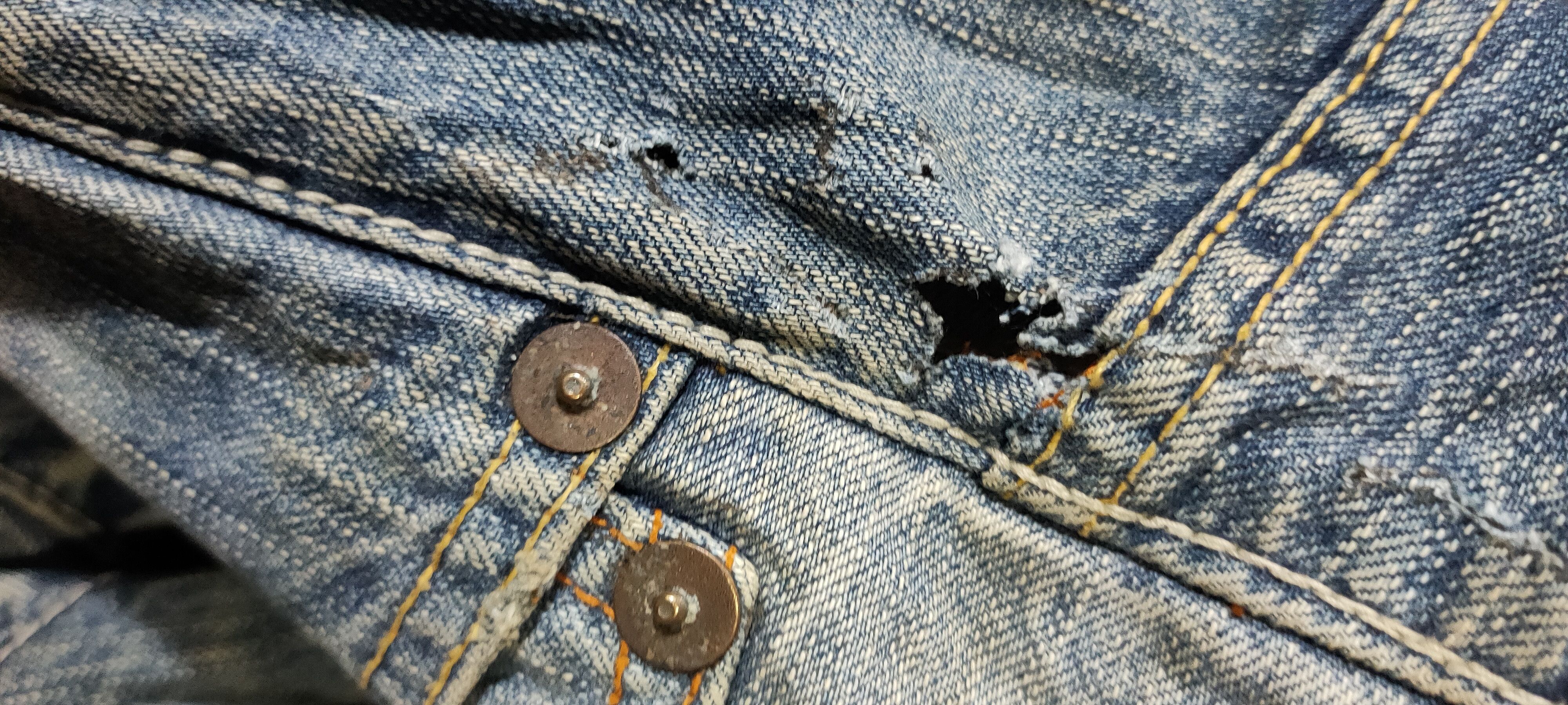 Japanese Brand BLUE WAY DISTRESSED DENIM JAPAN VINTAGE RARE Size US 34 / EU 50 - 10 Thumbnail
