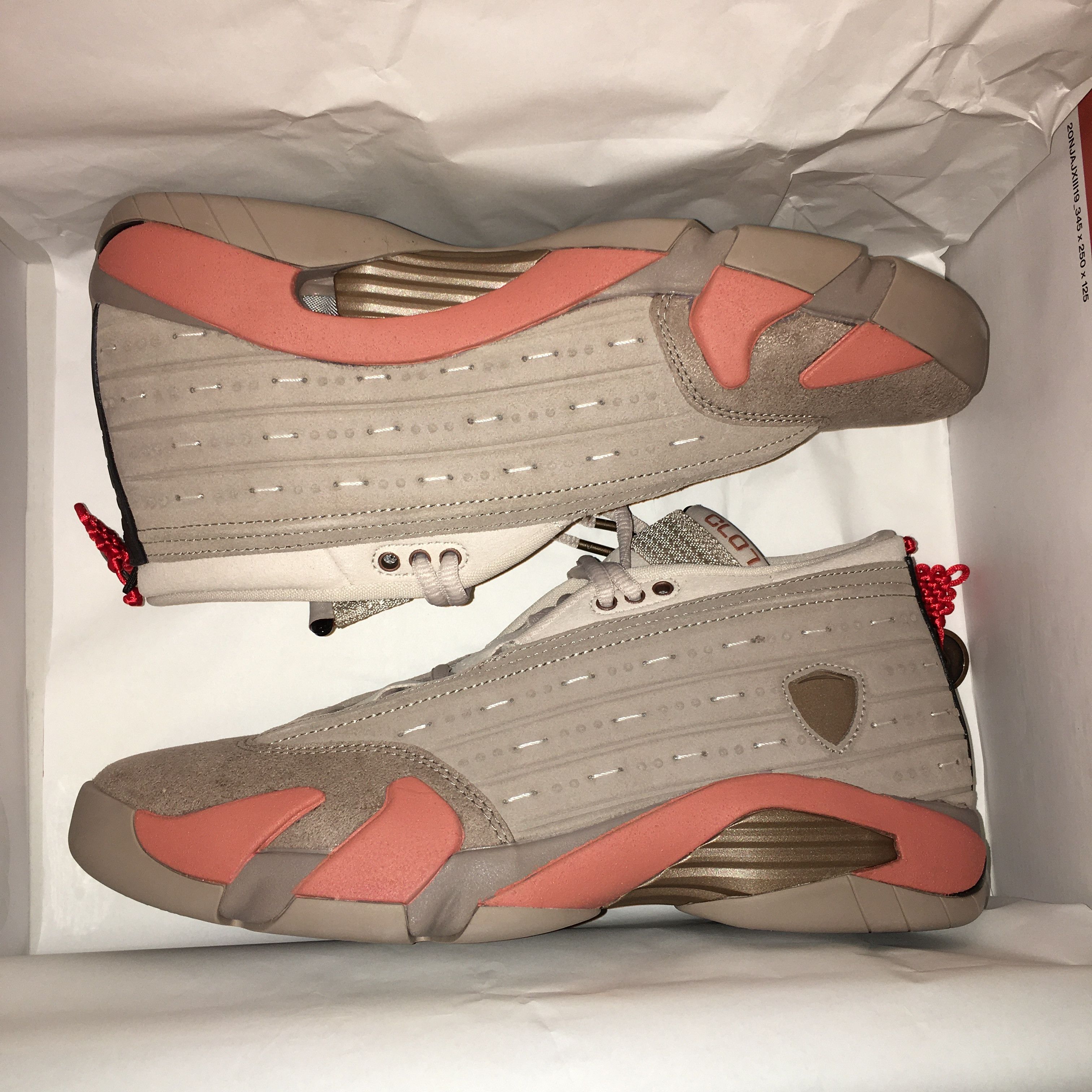 CLOT Jordan 14 Retro Low Terra Blush Size US 9 / EU 42 - 2 Thumbnail