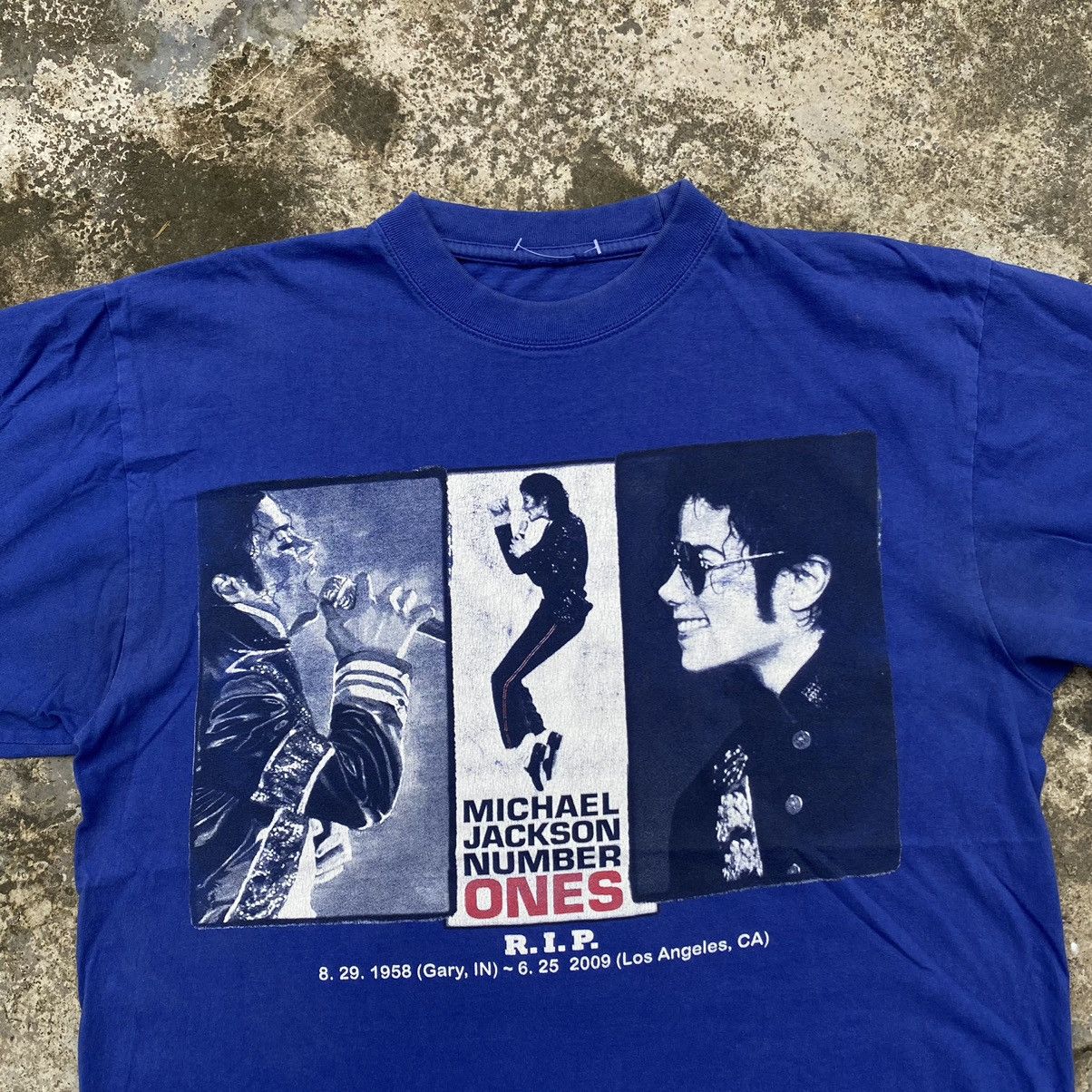 Michael Jackson × Rap Tees × Vintage Vintage Michael Jackson Number Ones Shirt. #N Size US XL / EU 56 / 4 - 3 Thumbnail