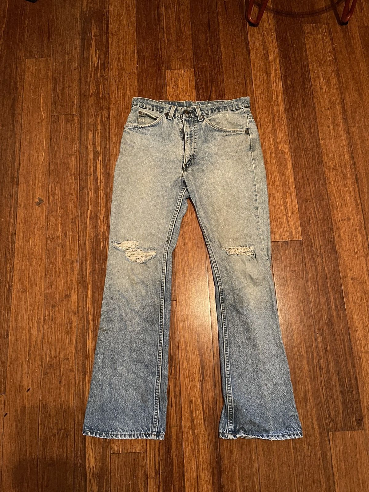 image of Vintage 80's Levis Orange Tab 517 in Blue, Men's (Size 30)