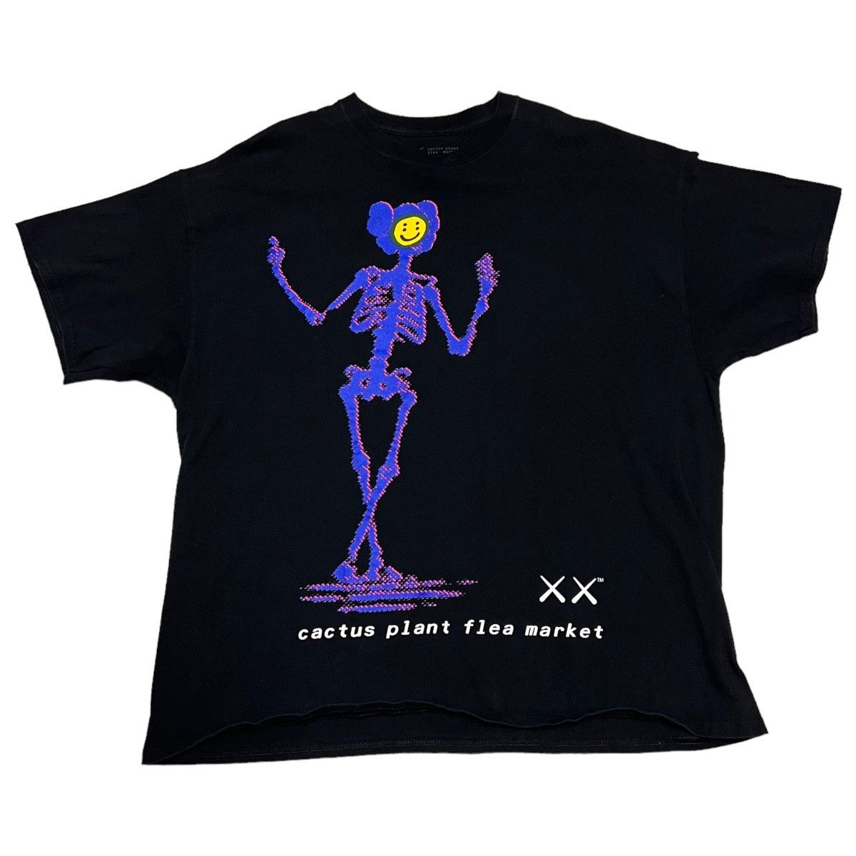Cactus Plant Flea Market × Kaws Kaws x Cactus Plant Flea Market Black Tee Size US XXL / EU 58 / 5 - 1 Thumbnail