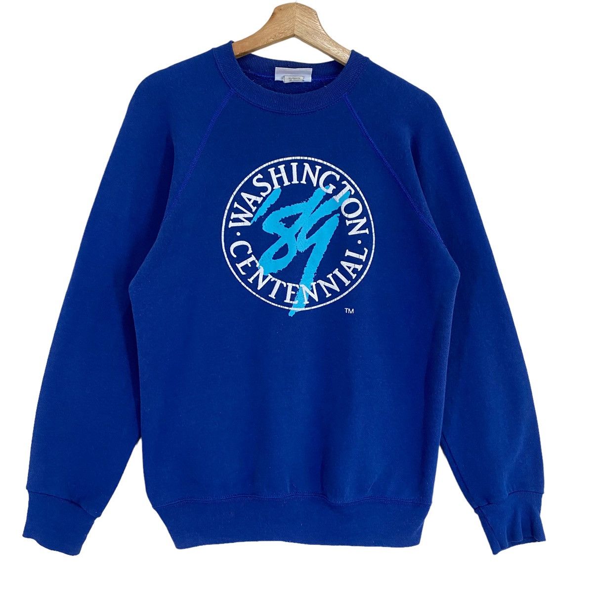 Vintage Vintage 90s Washington Centennial Crewneck Sweatshirt Size US M / EU 48-50 / 2 - 1 Thumbnail