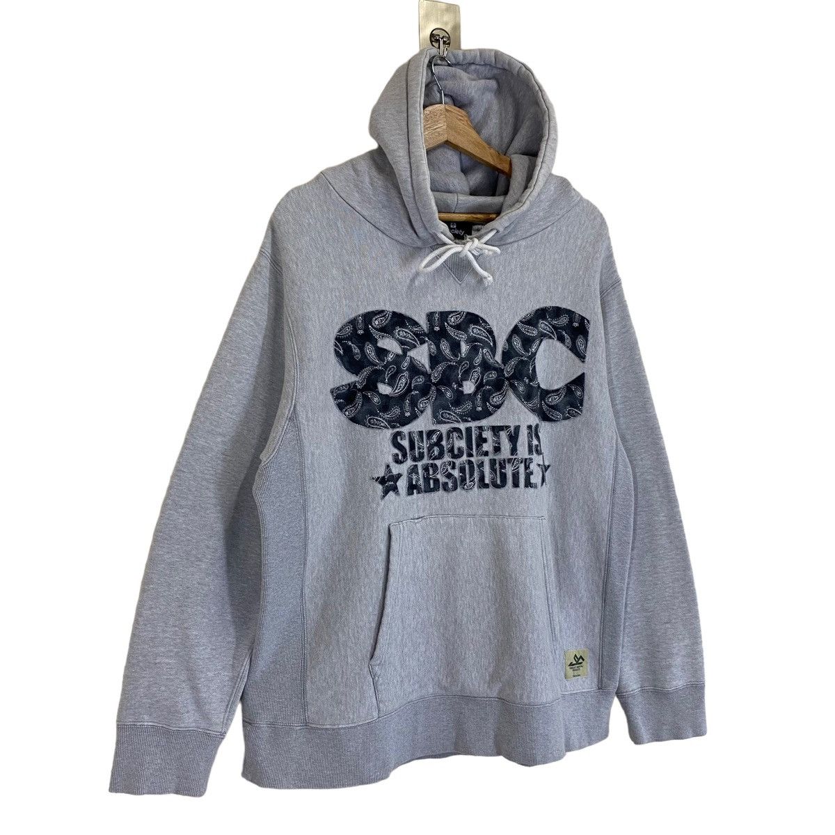 Japanese Brand Vintage 90s Subciety Is Absolute Pullover Hoodie Size M Size US M / EU 48-50 / 2 - 2 Thumbnail