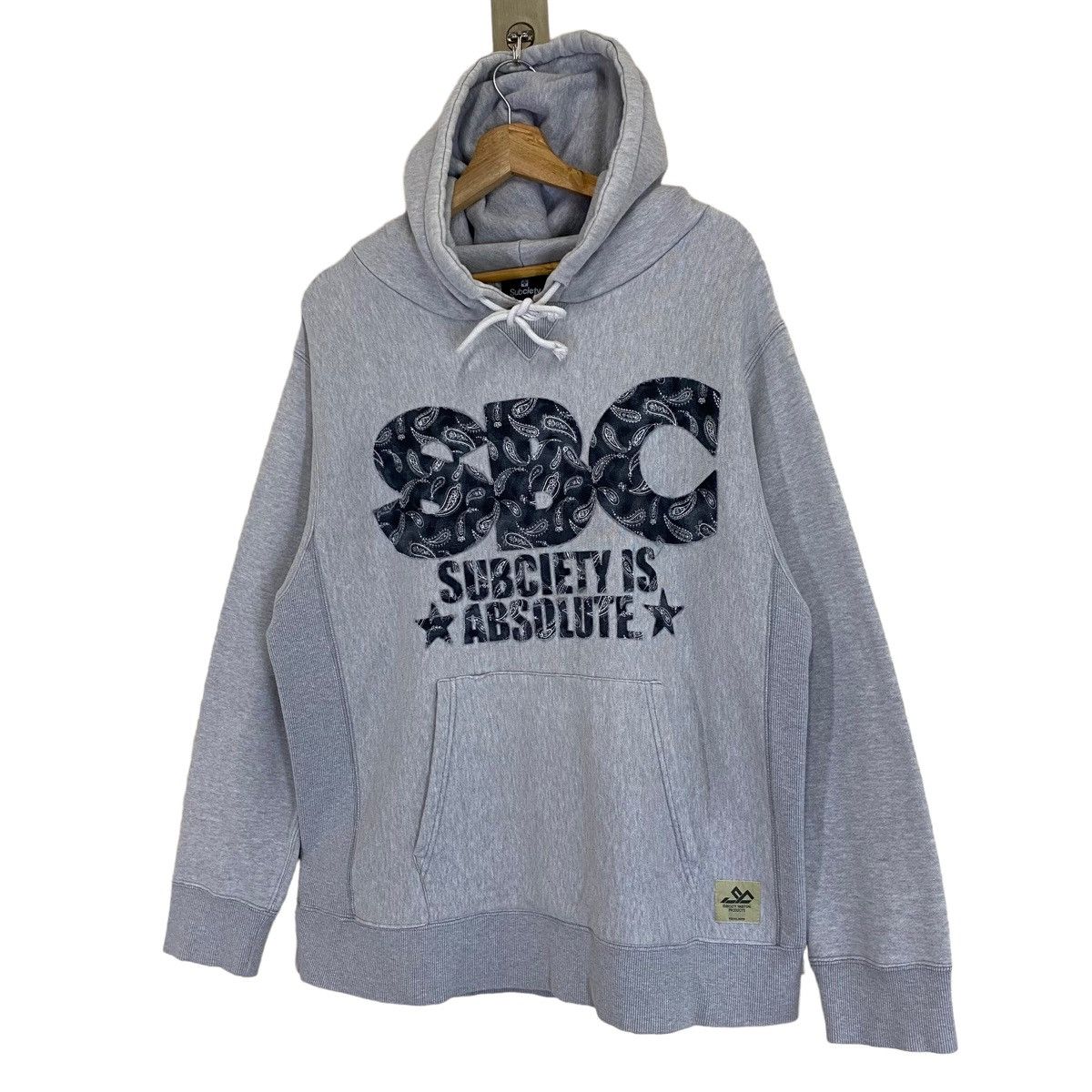 Japanese Brand Vintage 90s Subciety Is Absolute Pullover Hoodie Size M Size US M / EU 48-50 / 2 - 3 Thumbnail