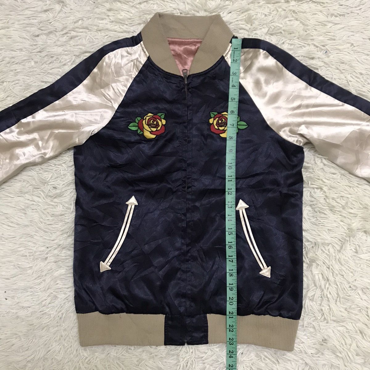 Japanese Brand Rodeo Crown Jesus Sukajan jacket motive floral Size XS / US 0-2 / IT 36-38 - 9 Thumbnail