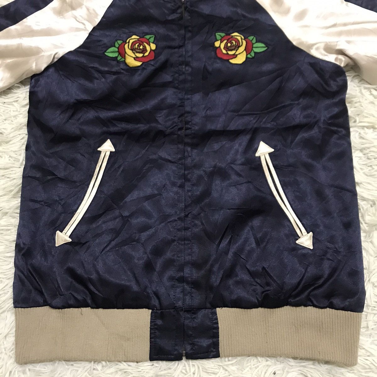 Japanese Brand Rodeo Crown Jesus Sukajan jacket motive floral Size XS / US 0-2 / IT 36-38 - 6 Thumbnail