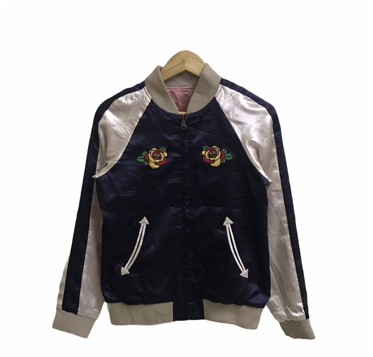 Japanese Brand Rodeo Crown Jesus Sukajan jacket motive floral Size XS / US 0-2 / IT 36-38 - 1 Thumbnail