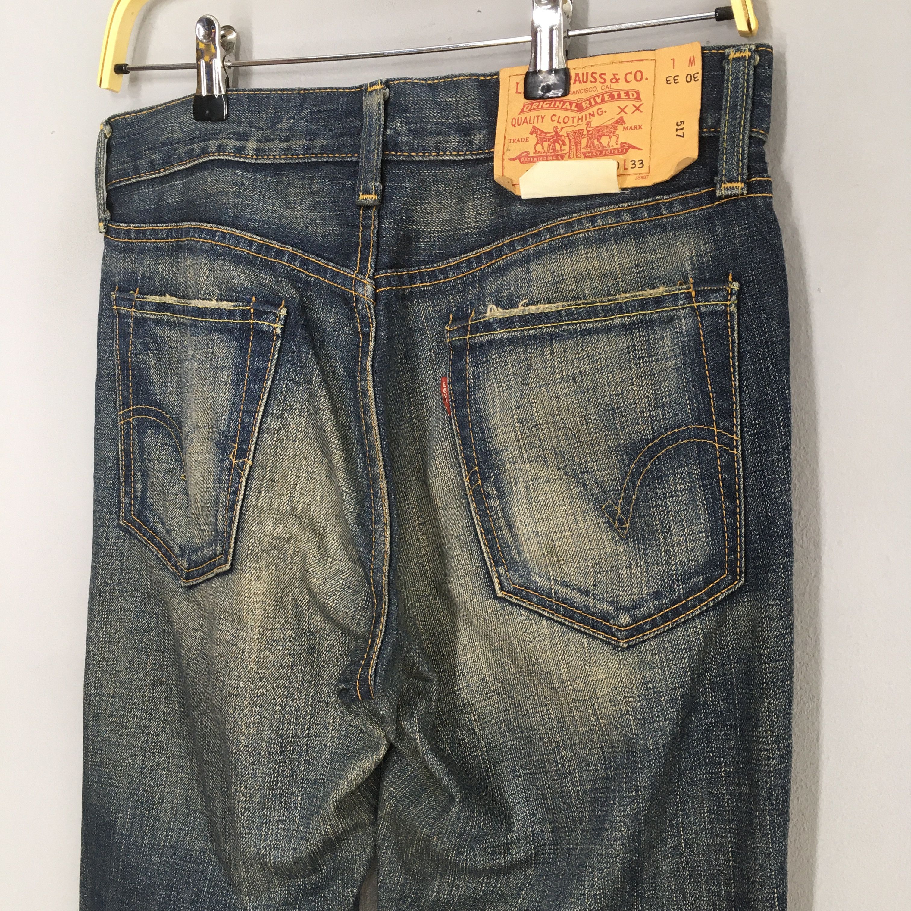 Jean Size 30x32 Vintage Levi's 517 Jeans Bootcut Flare Size US 30 / EU 46 - 18 Thumbnail