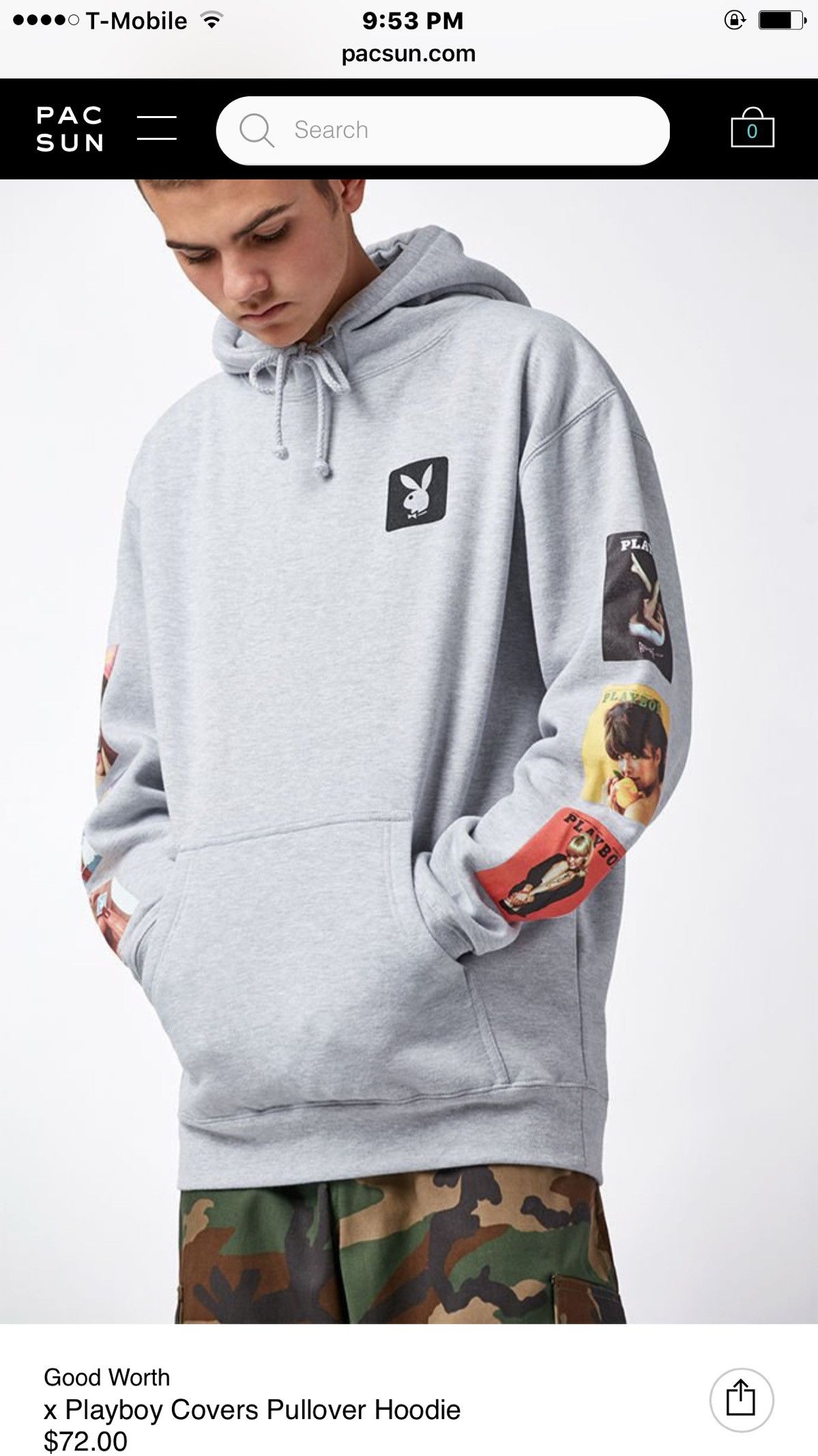 Playboy Playboy Hoodie Grey Grailed