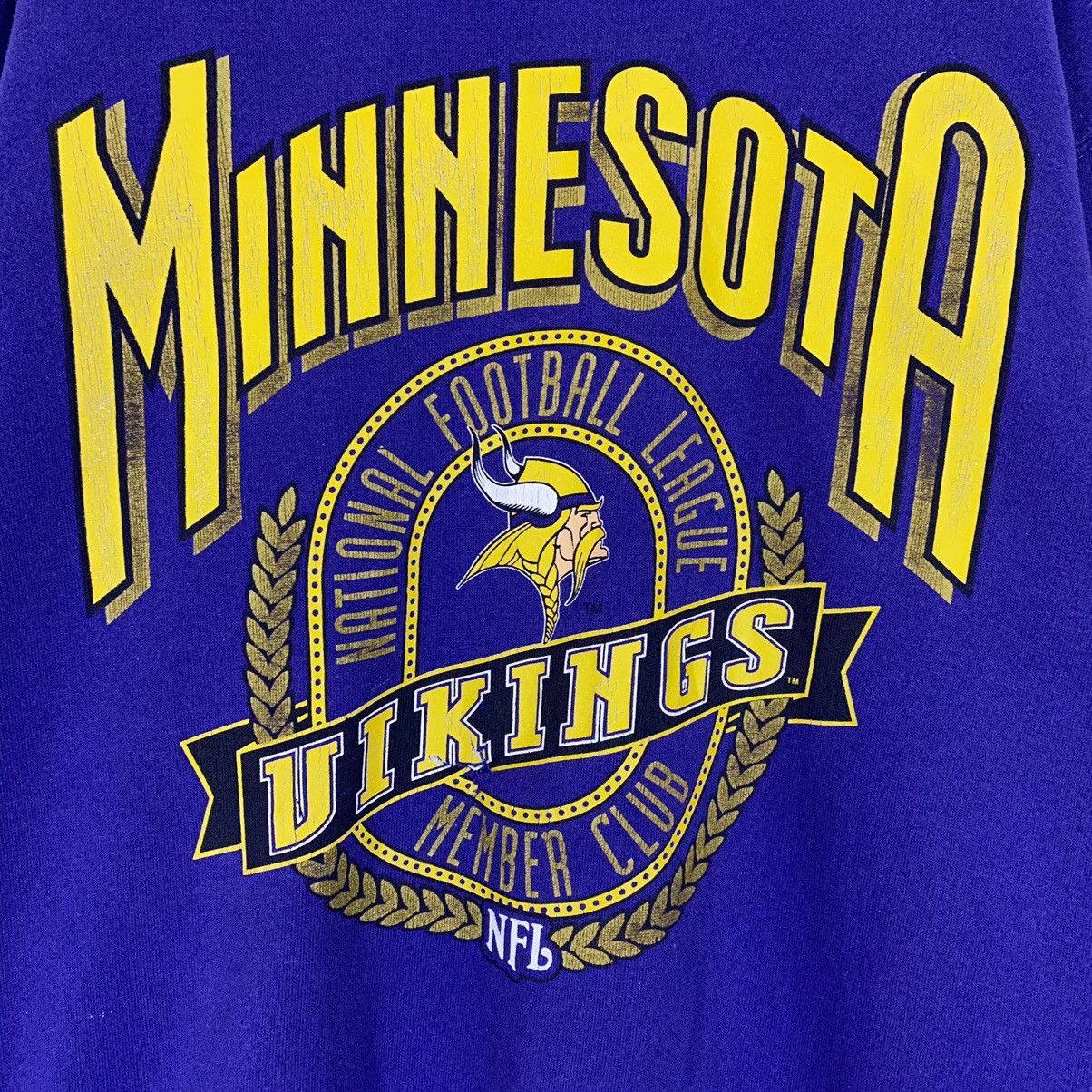 NFL × Vintage Vintage 90s Nfl Minnesota Vikings Crewneck Sweatshirt Size US M / EU 48-50 / 2 - 5 Thumbnail